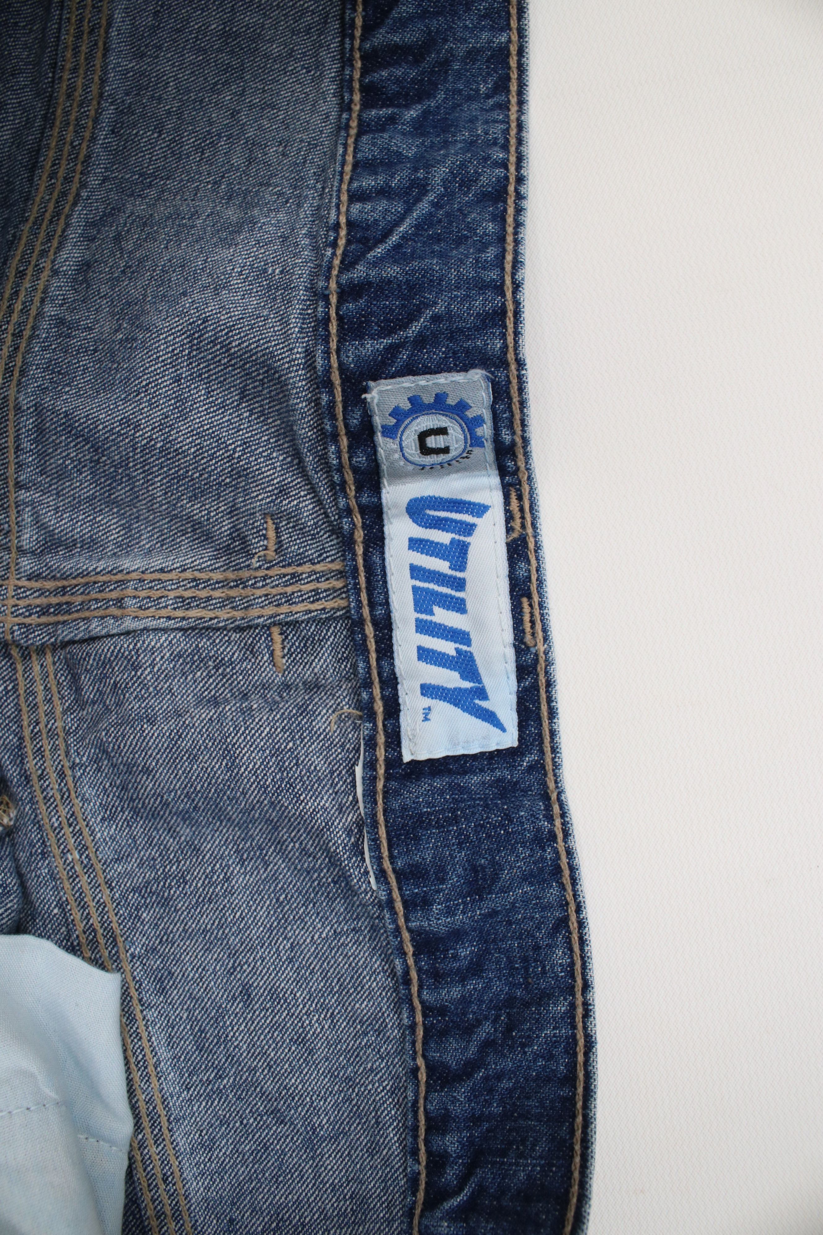 Vintage Vintage 90s Y2K Streetwear Dungaree Denim Jean Shorts Jorts Size US 34 / EU 50 - 7 Thumbnail