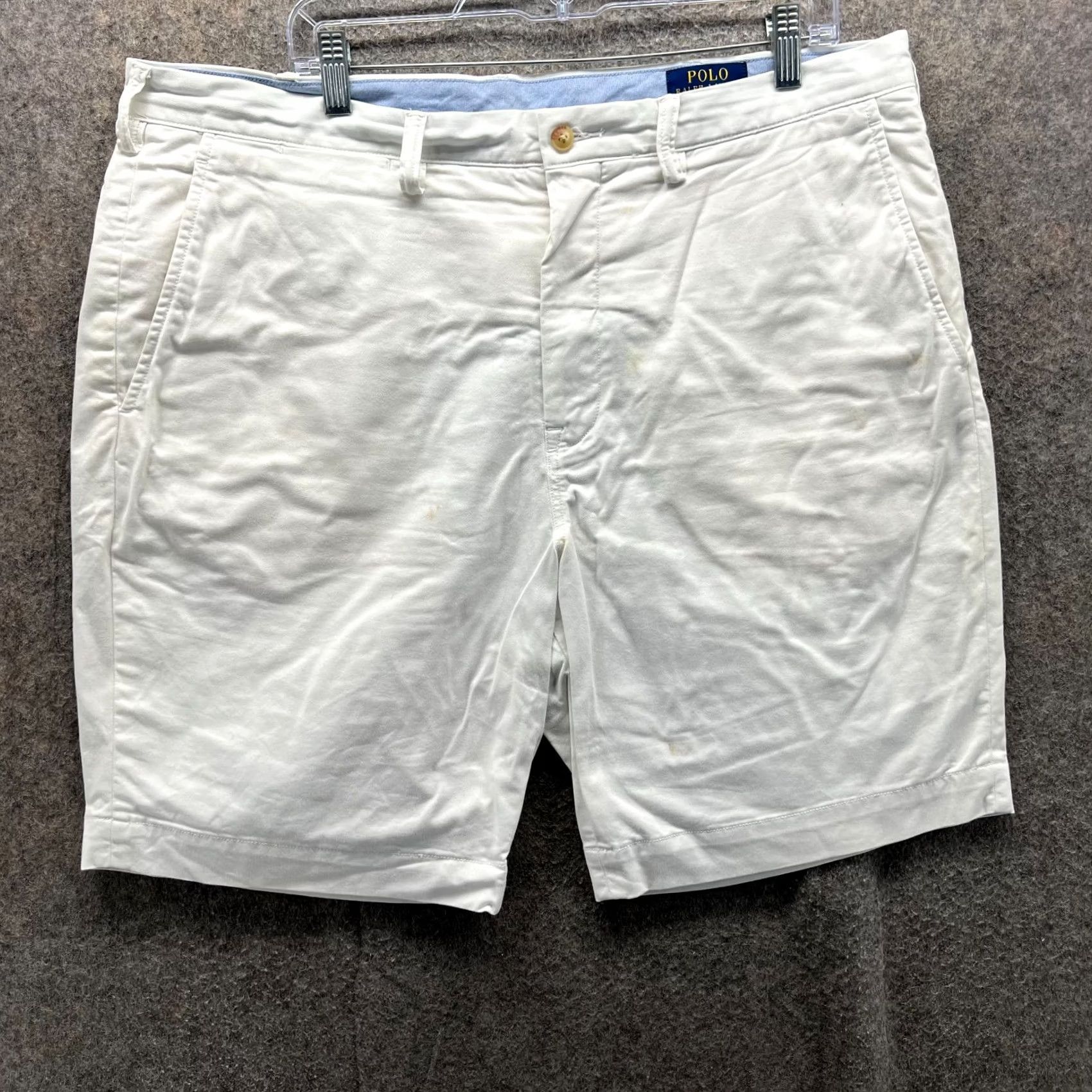 Polo Ralph Lauren Polo Ralph Lauren Chino Shorts Mens 38 Beige Flat Front Canvas Stretch Casual Golf Classic 9in Inseam Mens Size US M / EU 48-50 / 2 - 2 Thumbnail