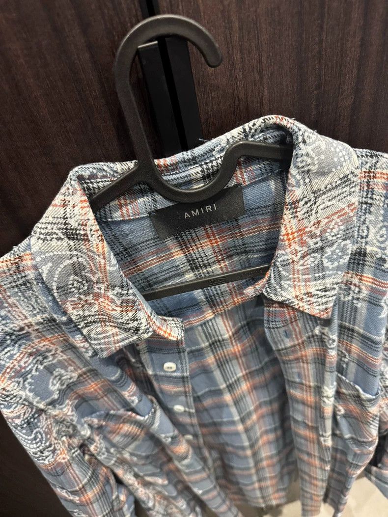 Amiri Amiri Embroidered denim shirt 2501-Nextarrow Size US M / EU 48-50 / 2 - 1 Thumbnail