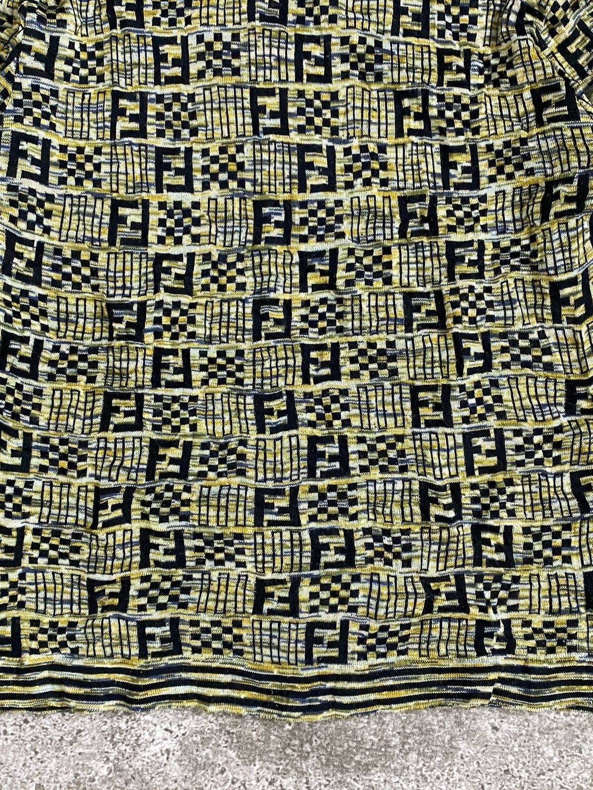 Fendi × Vintage Vintage Fendi mare monogram knitt longsleeve Size US M / EU 48-50 / 2 - 4 Thumbnail