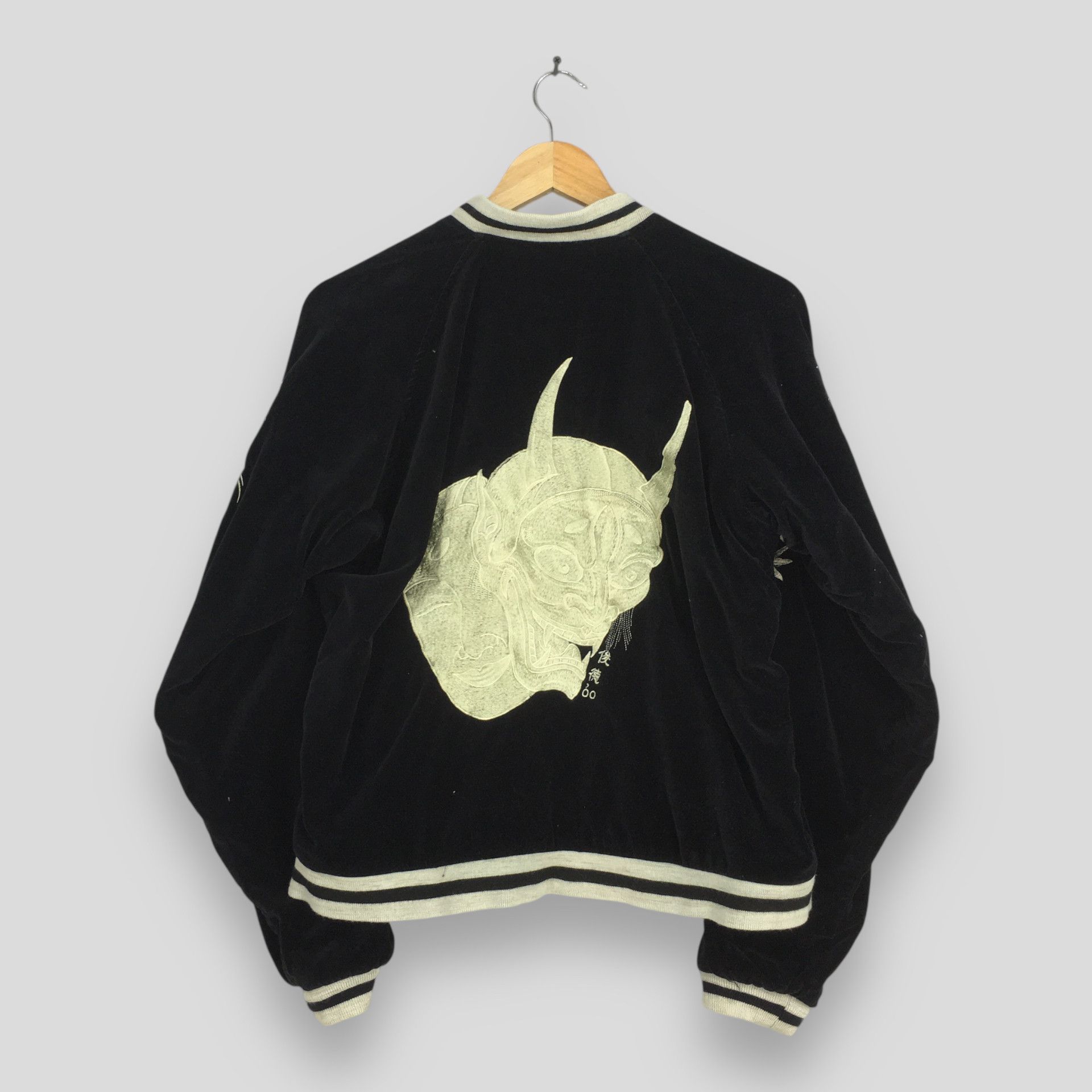 Japanese Brand Vintage 1980s Sukajan Japanese Demon Ogre Souvenir Jacket M Size US M / EU 48-50 / 2 - 1 Thumbnail