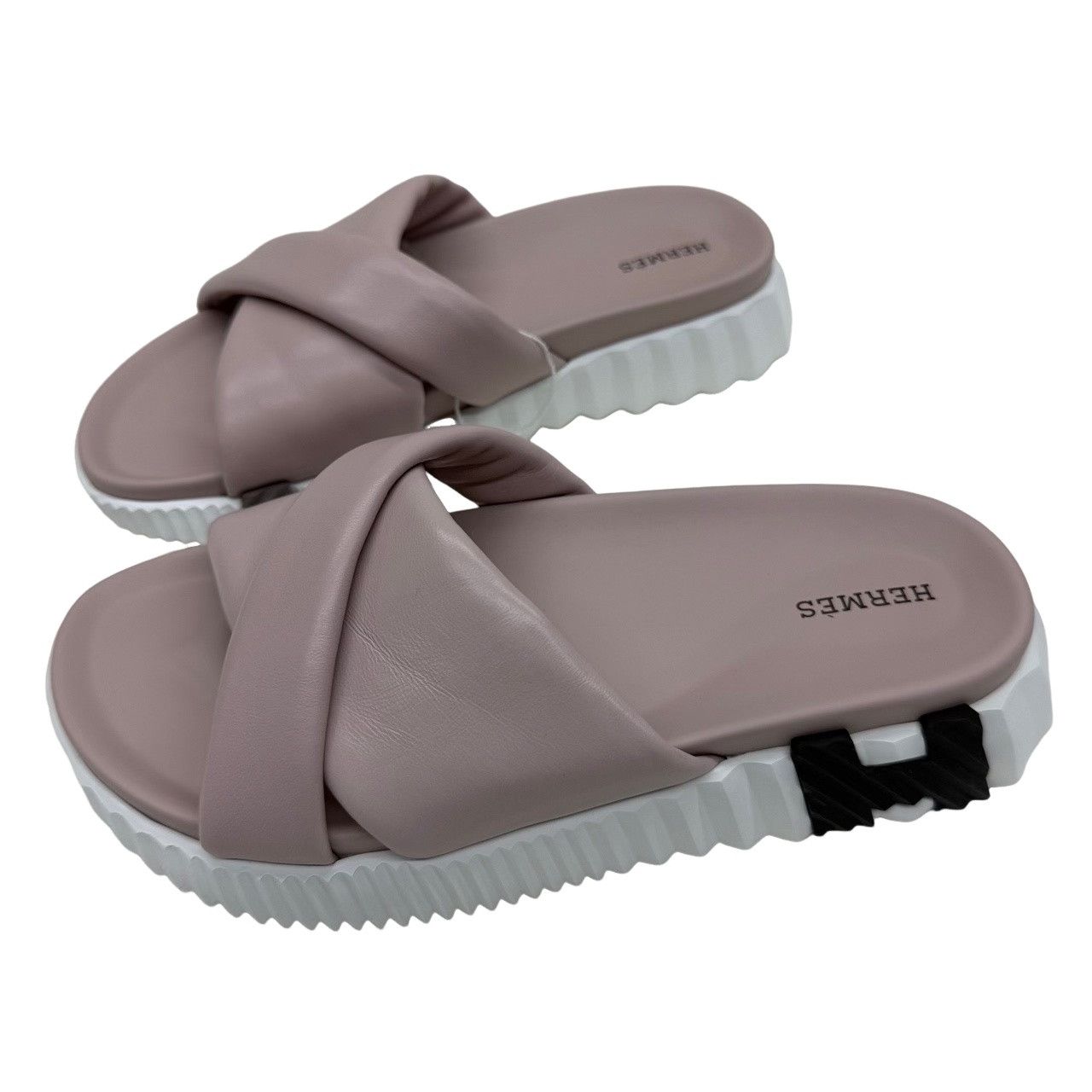 Hermes Hermes Infra Padded Sandals Pink Size 38 Size US 8 / IT 38 - 1 Thumbnail