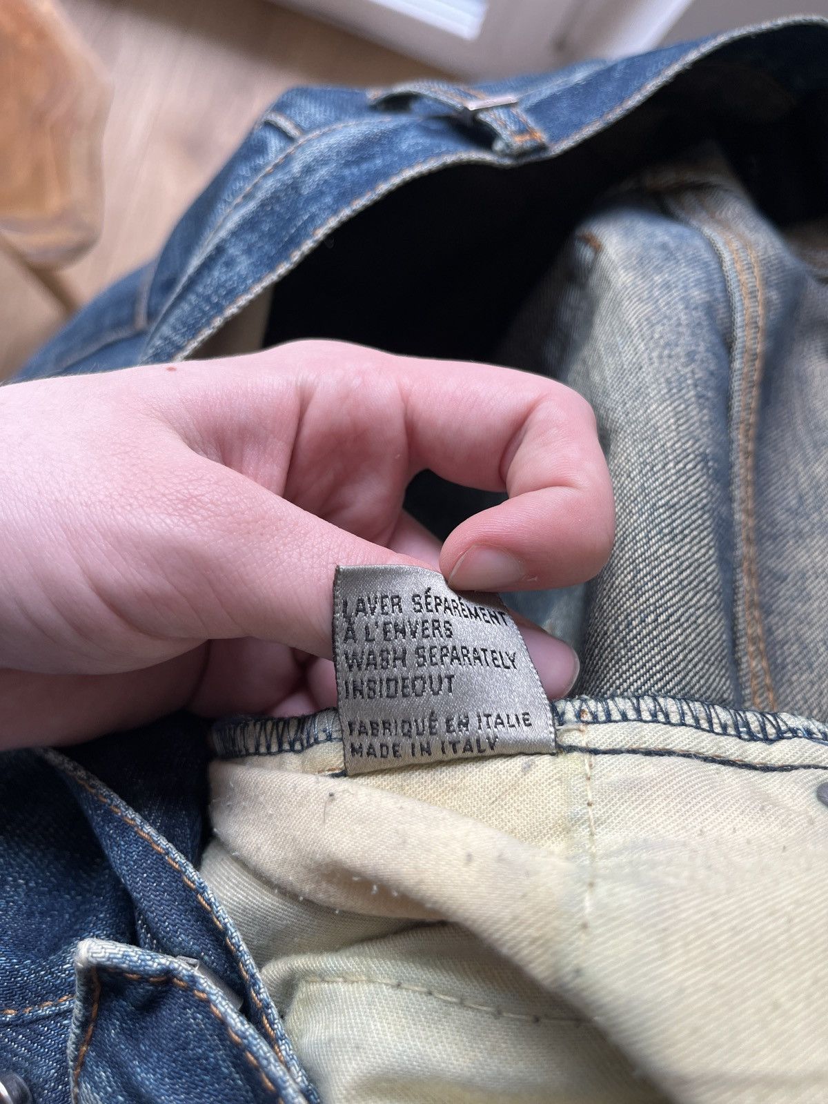 Dior Dior SS07 „Under my car" jeans by hedi slimane Size US 29 - 9 Thumbnail