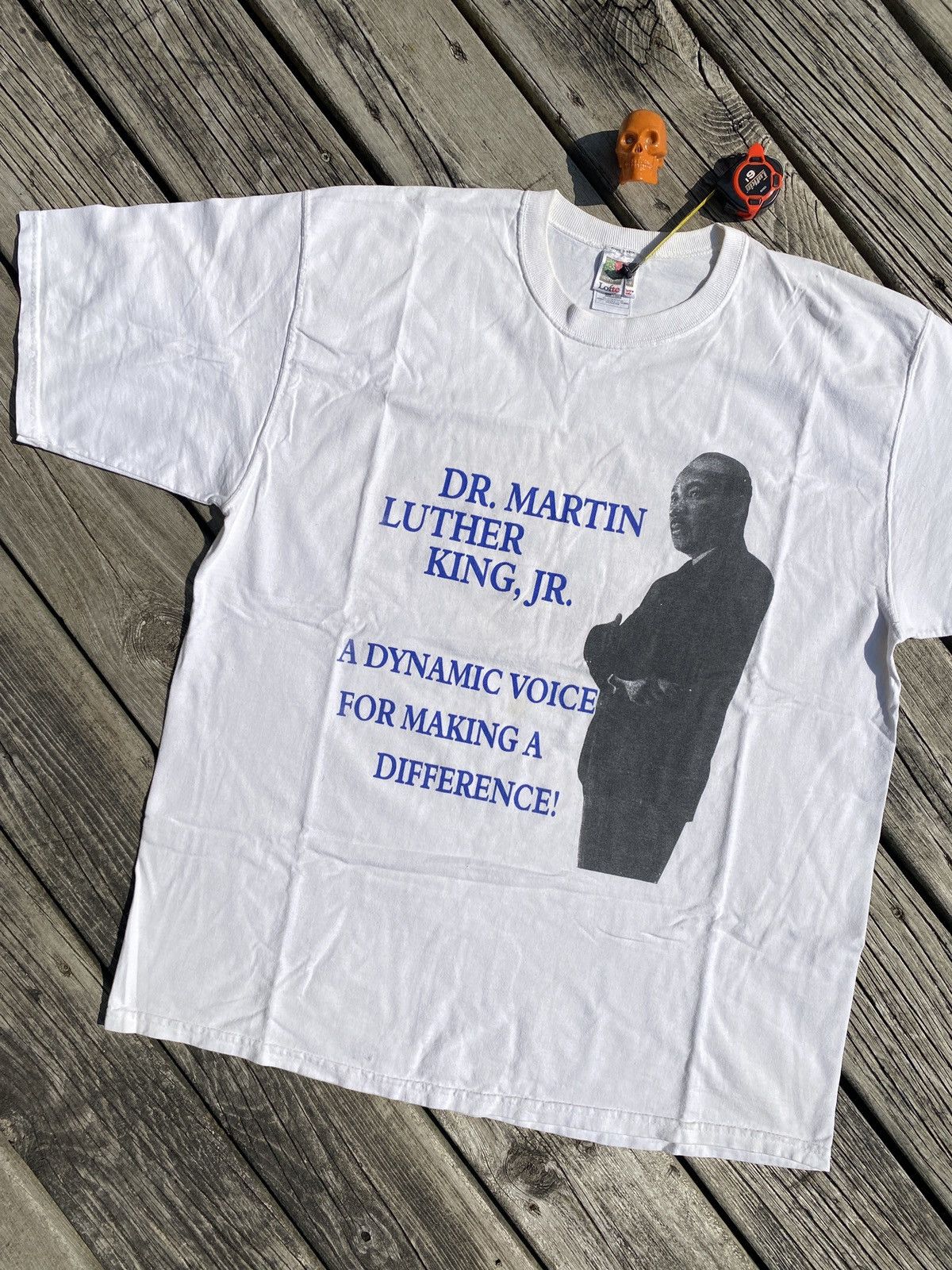 Fruit Of The Loom × Vintage 90s Dr. Martin Luther King Jr. shirt sz XL Size US XL / EU 56 / 4 - 1 Thumbnail