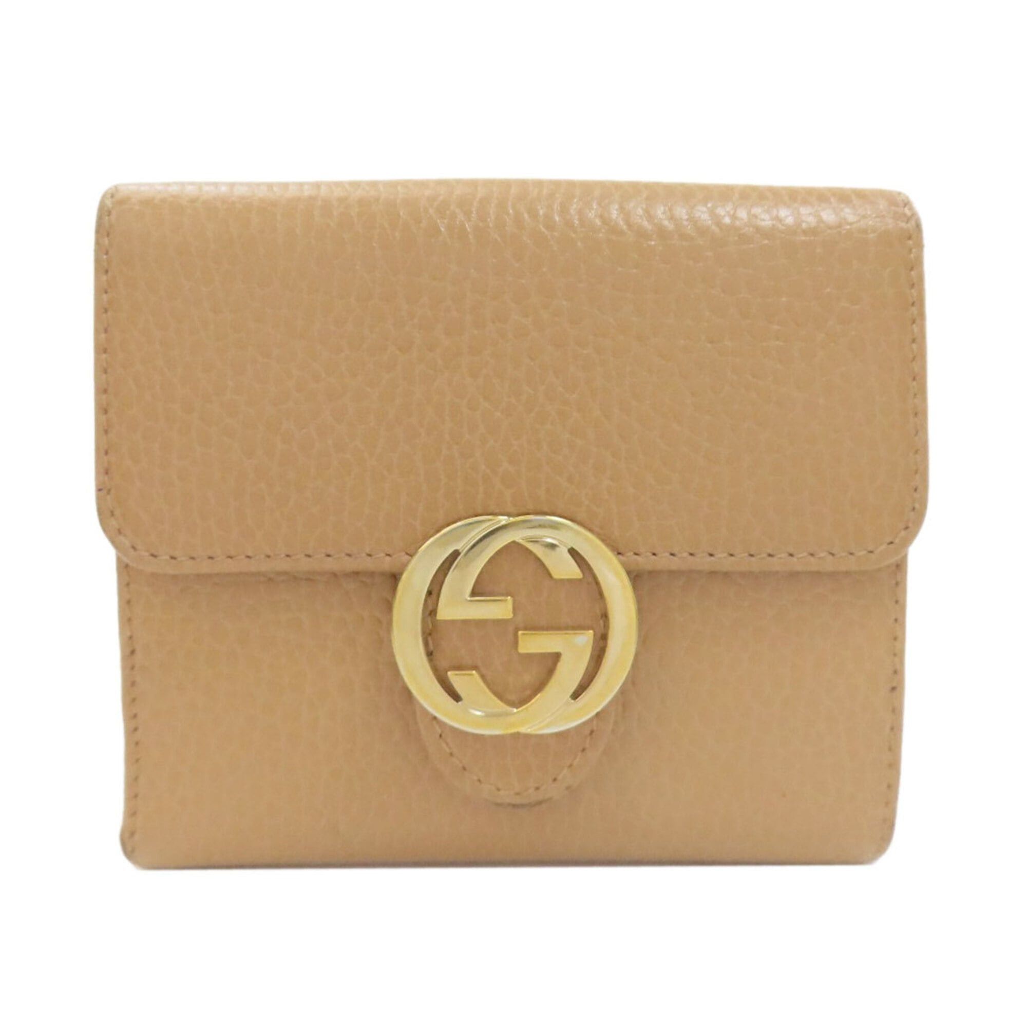 Gucci Gucci 615525 Interlocking G Outlet Bi-fold Wallet (with coin purse) Leather Women's GUCCI Size ONE SIZE - 1 Thumbnail