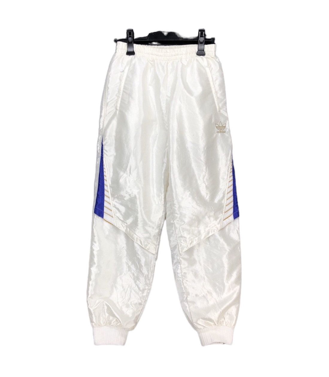 image of Adidas Trifoil Nylon Track Pant 1327-46 in White, Men's (Size 26)