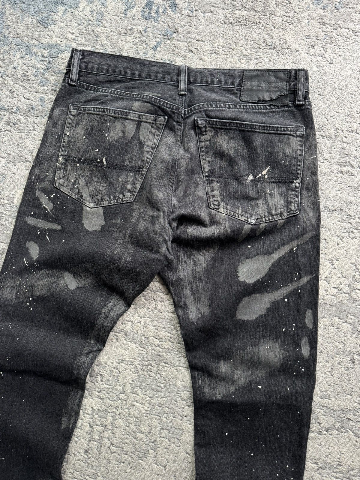 Denim & Supply Ralph Lauren Denim Supply Ralph Lauren Painted Printed Slim Jeans 36/34 Size US 36 / EU 52 - 8 Thumbnail