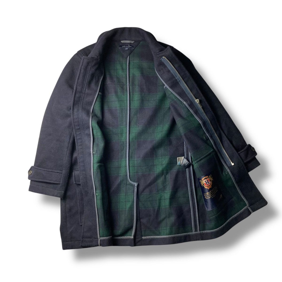 Tommy Hilfiger TOMMY HILFIGER DUFFLE COAT WOOL JACKET Size US L / EU 52-54 / 3 - 3 Thumbnail