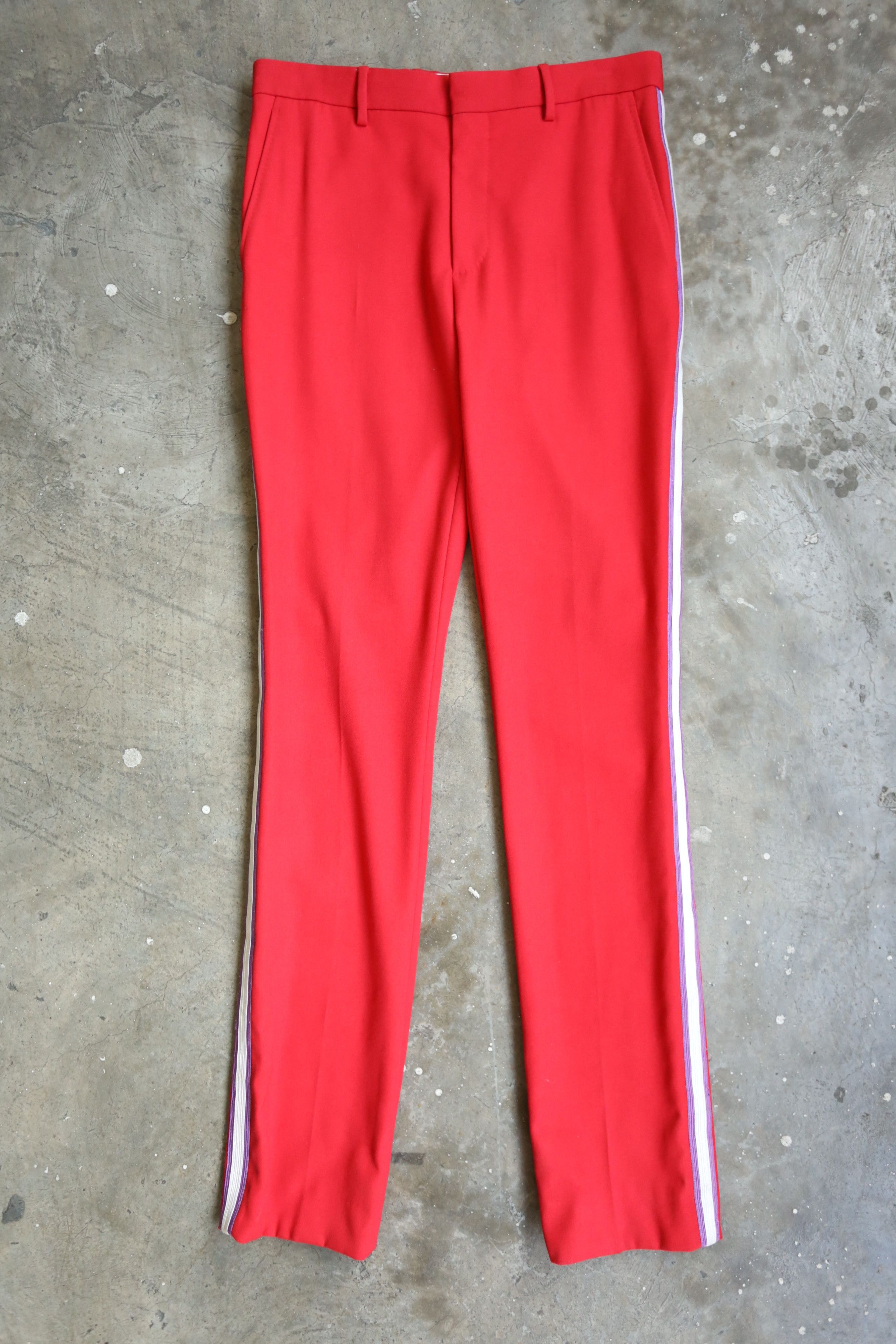 Calvin Klein 205W39NYC CK 205W39NYC - F/W 18 - Uniform Pant w/ Side Stripe Scarlet Size US 30 / EU 46 - 5 Thumbnail