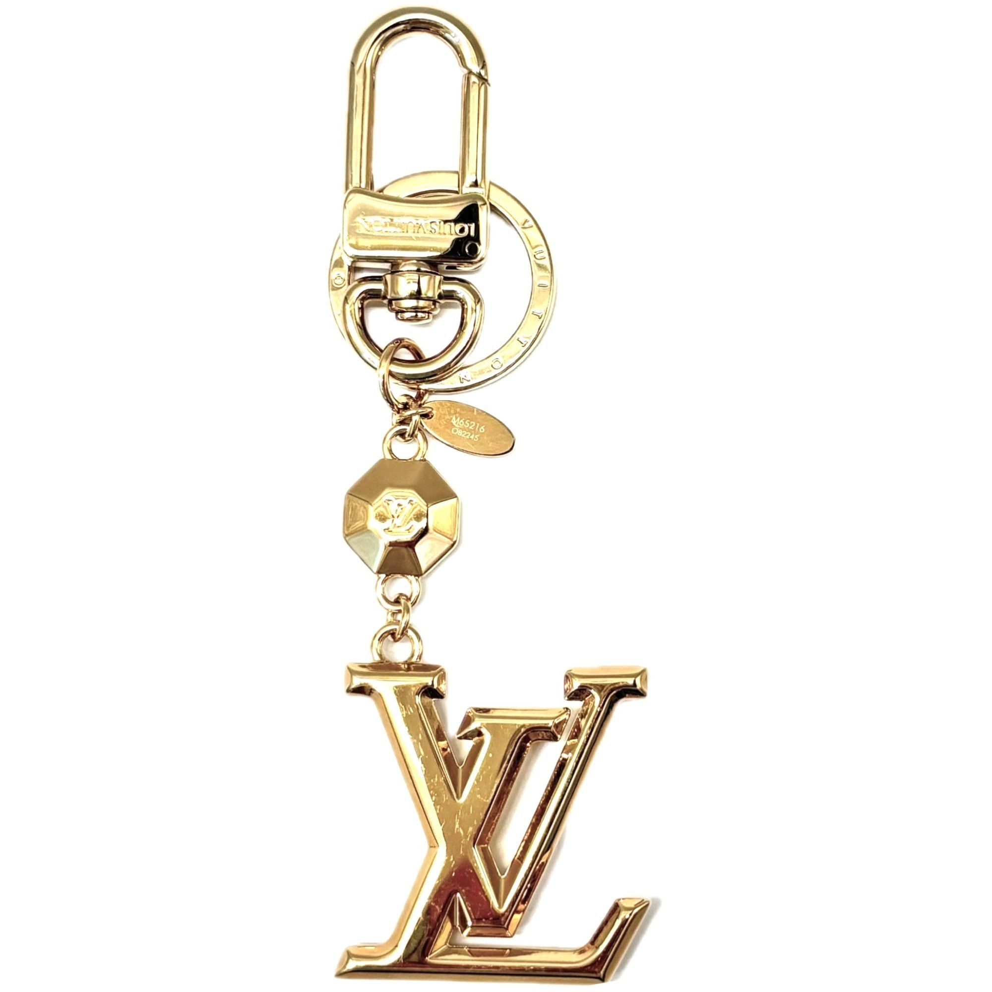 Louis Vuitton Louis Vuitton Facet Porte-Clés Keychain M65216 Unisex Gold Size ONE SIZE - 1 Thumbnail