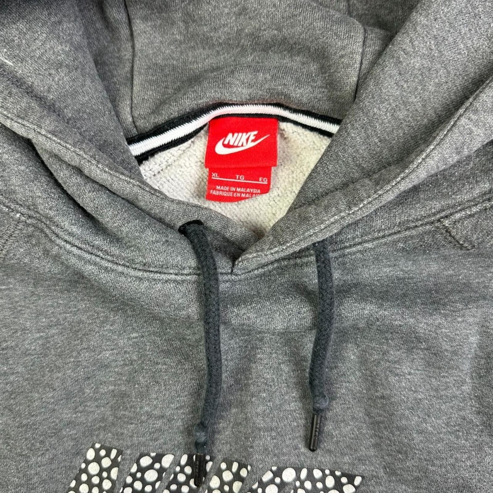 Nike Nike Polka Dot Swoosh Hoodie Grey Size US XL / EU 56 / 4 - 2 Thumbnail