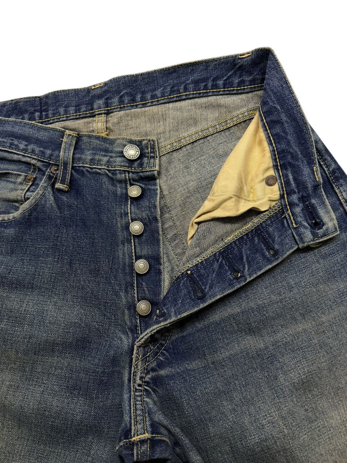 Blue Blue Japan Vintage Blue Way Co.Ltd Japanese Selvedge Denim | W29 Size US 29 - 10 Thumbnail