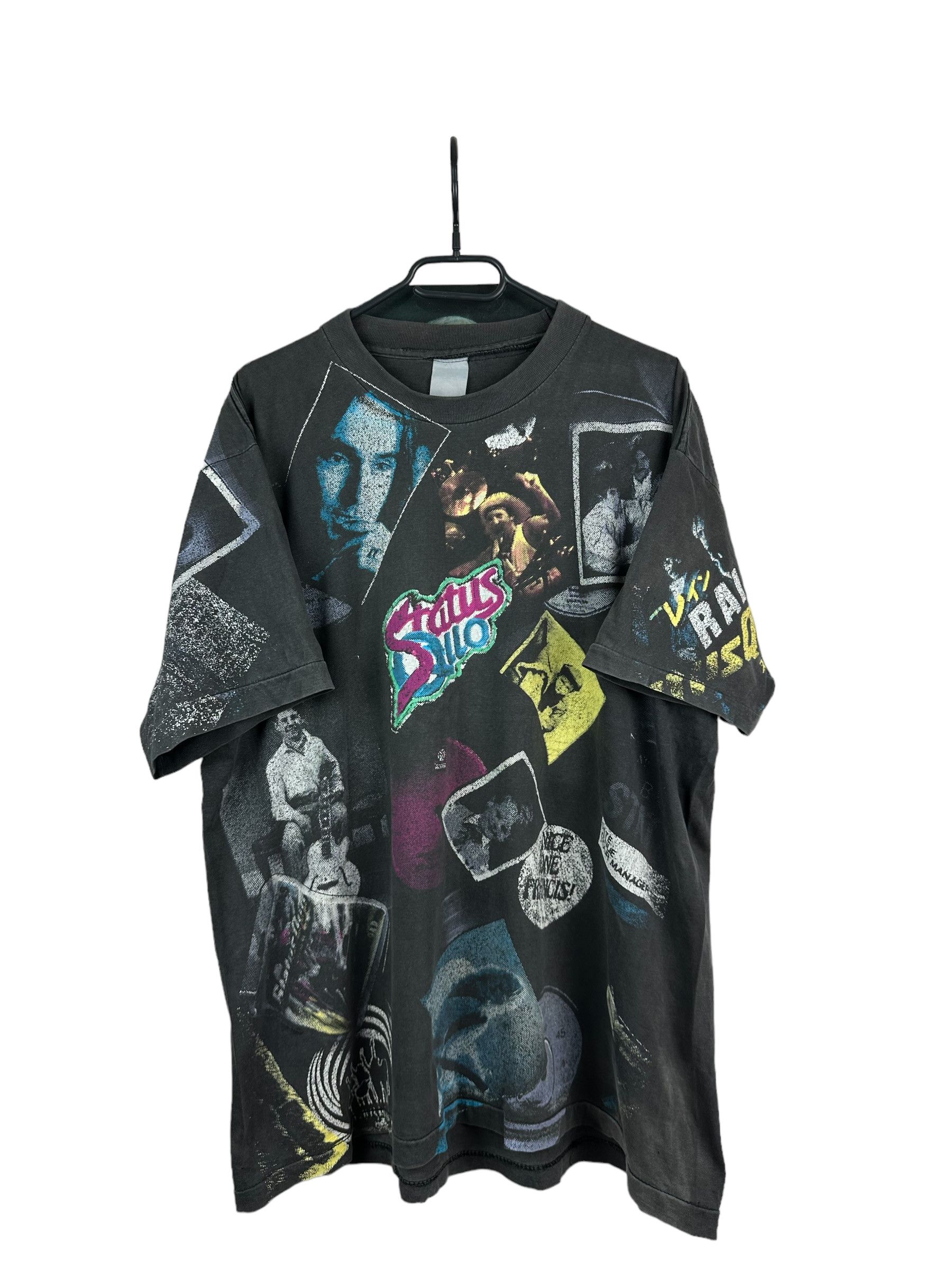Band Tees Rare Vintage Status Quo 1991 Tour Rock Shirt Tee Over Print Size US XL / EU 56 / 4 - 1 Thumbnail