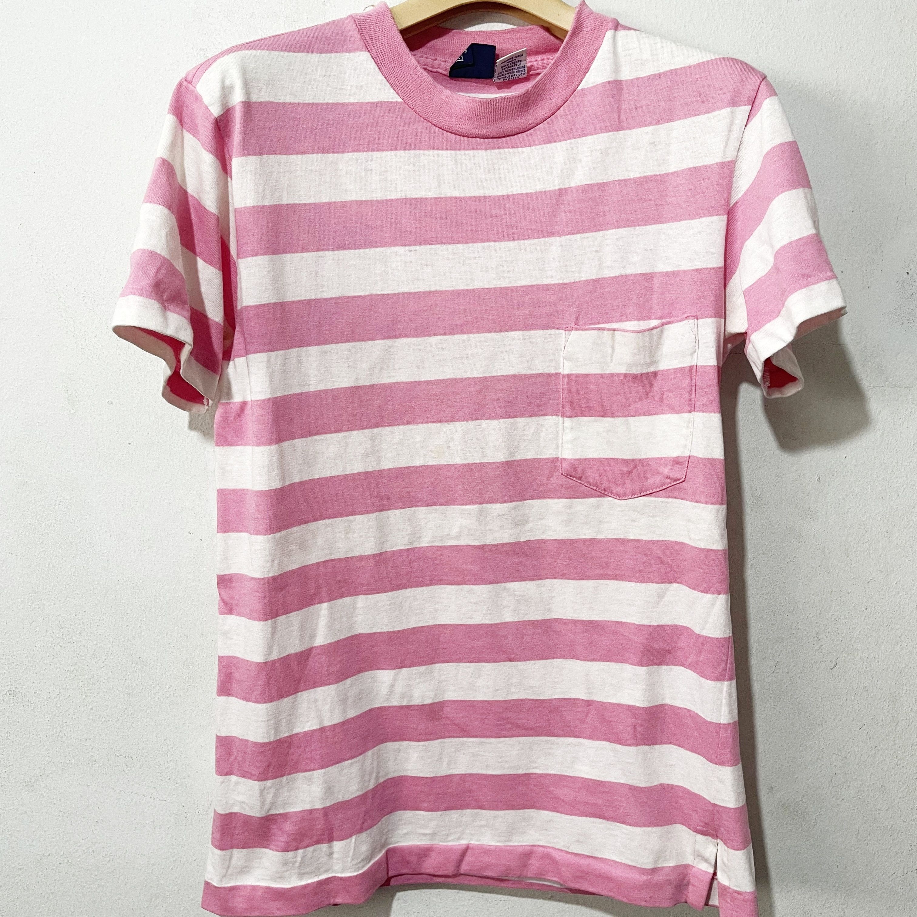 Vintage Vintage 90s Striped Pocket Tee Size US XS / EU 42 / 0 - 1 Thumbnail