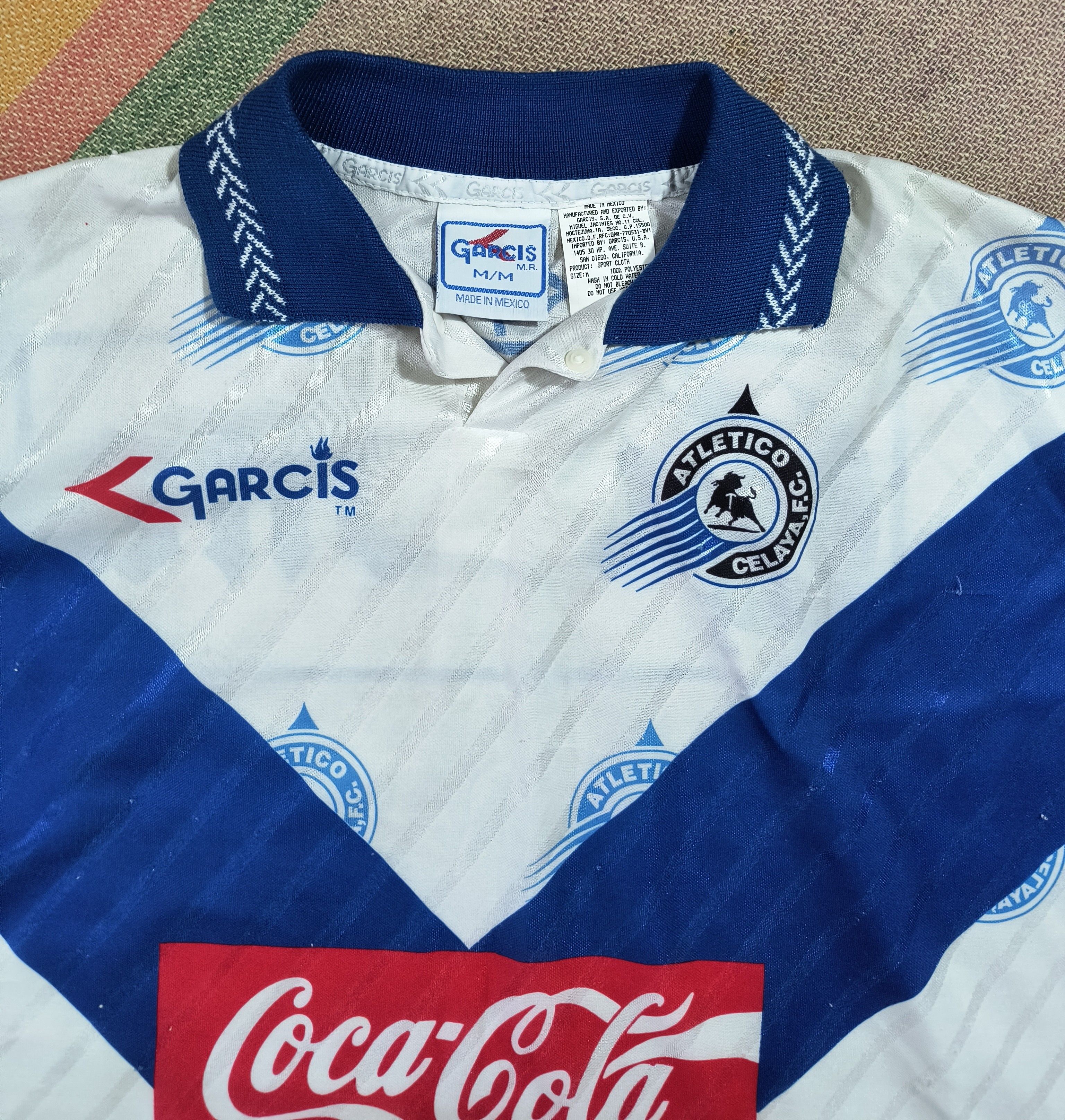 Vintage Vintage Garcis Atletico Celaya F.C. 1996 - 1997 home jersey Size US M / EU 48-50 / 2 - 1 Thumbnail