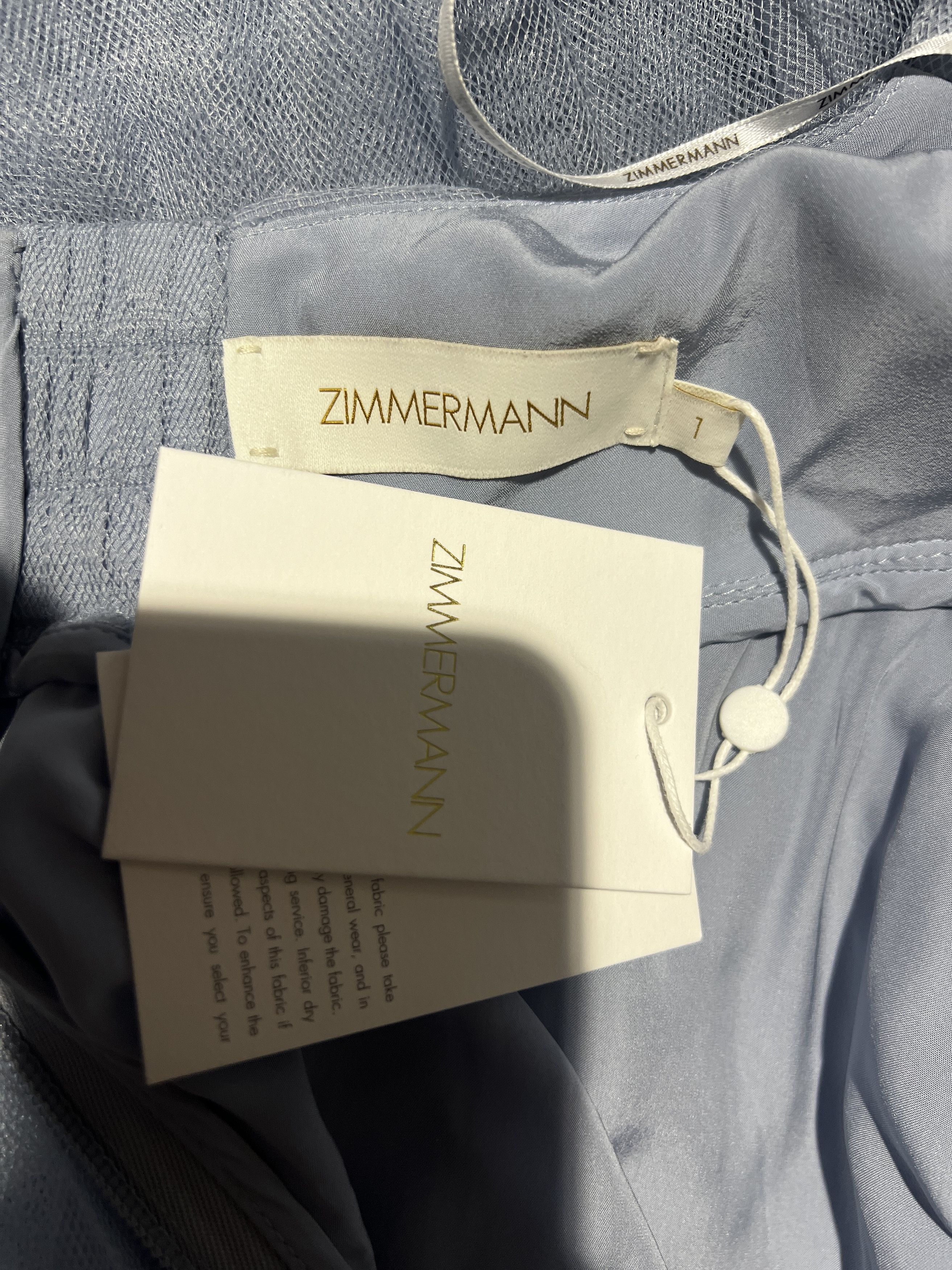 Zimmermann Tulle Ruched Mini Dress Size M / US 6-8 / IT 42-44 - 7 Thumbnail