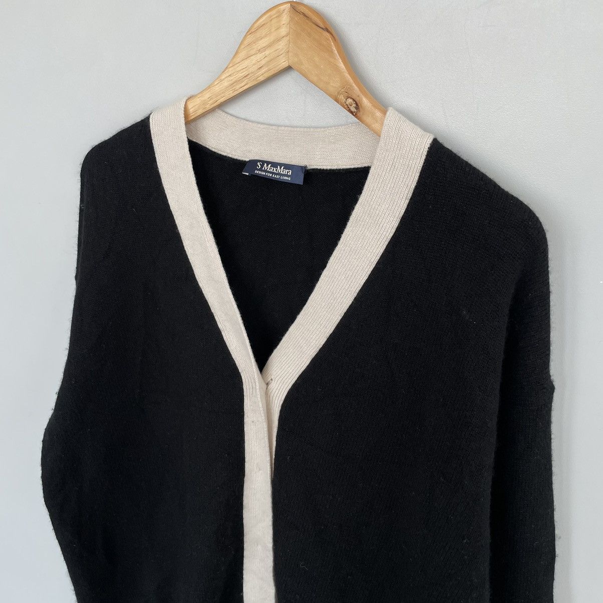 Designer × Max Mara 'S MAX MARA Carrara V-Neck Cardigan luxury Size L / US 10 / IT 46 - 4 Thumbnail