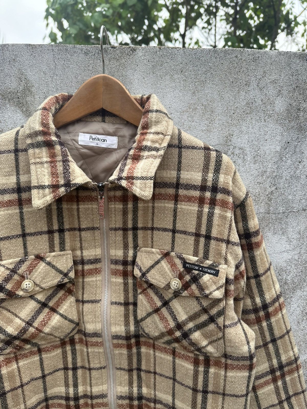 Issey Miyake Petitcan tartan zipper Wool shirts Size US M / EU 48-50 / 2 - 3 Thumbnail