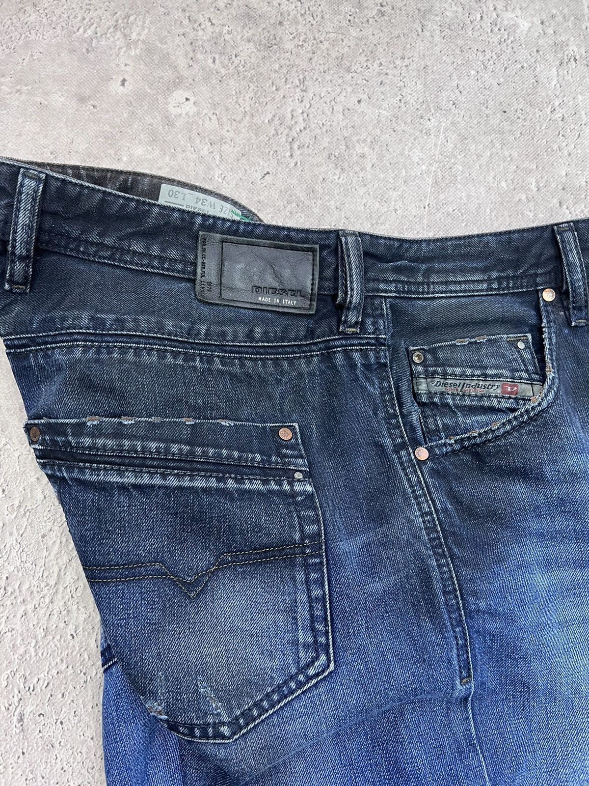 Diesel × Vintage Y2K Vintage Diesel Jeans Denim Washed CARGO Pants Size US 34 / EU 50 - 9 Thumbnail