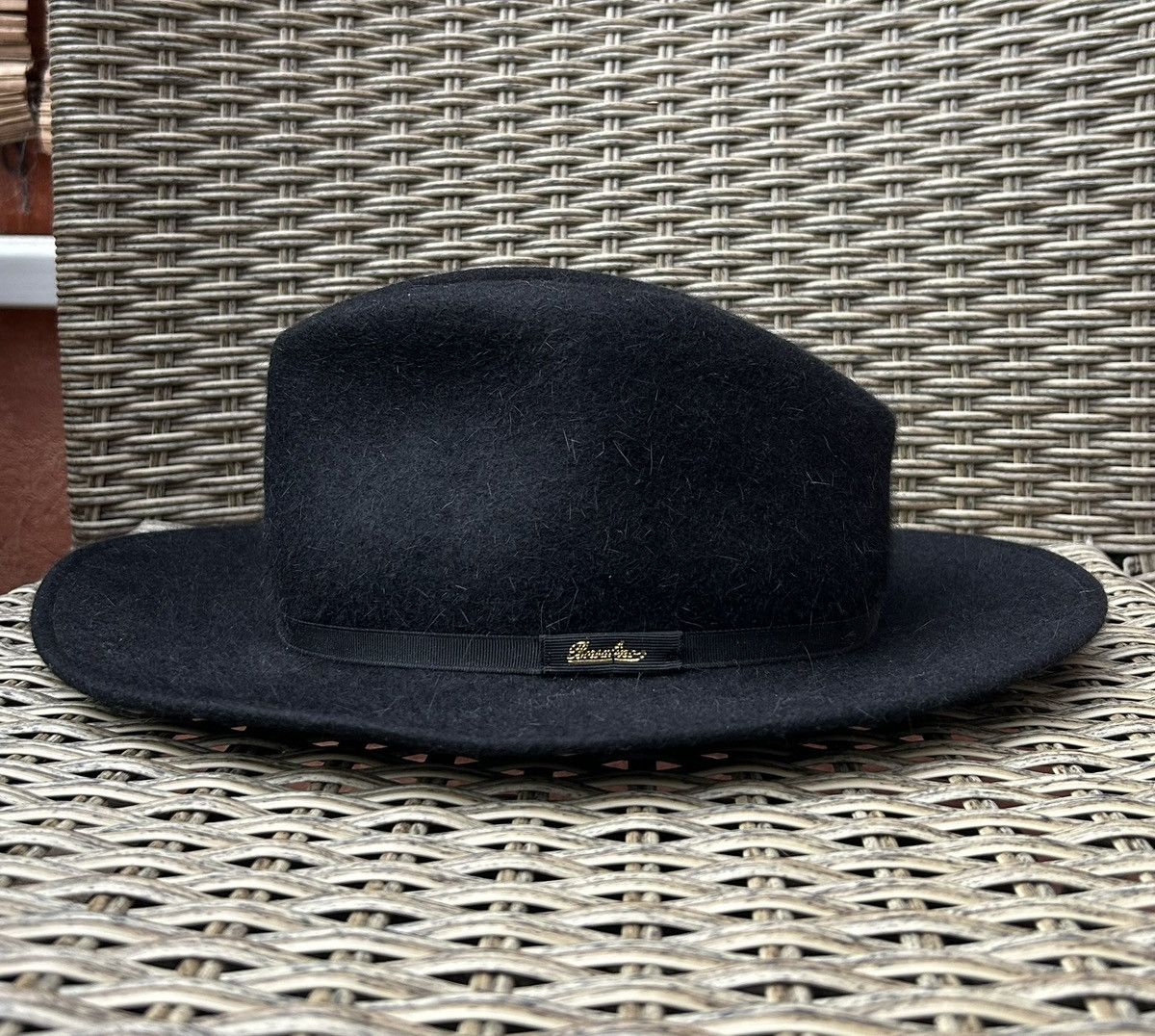 帽子 40s Vintage Borsalino Alex 7 3/8 59cm ボルサリーノ】1950's Borsalino アレックス・ミッドナイト