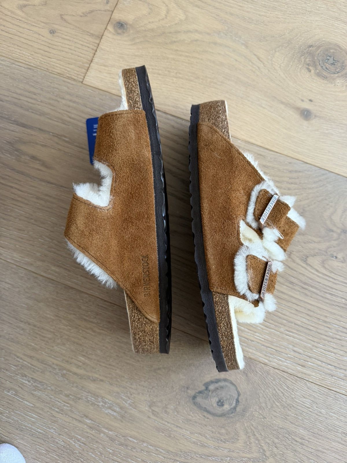 Birkenstock arizona shearling slides unisex brand new