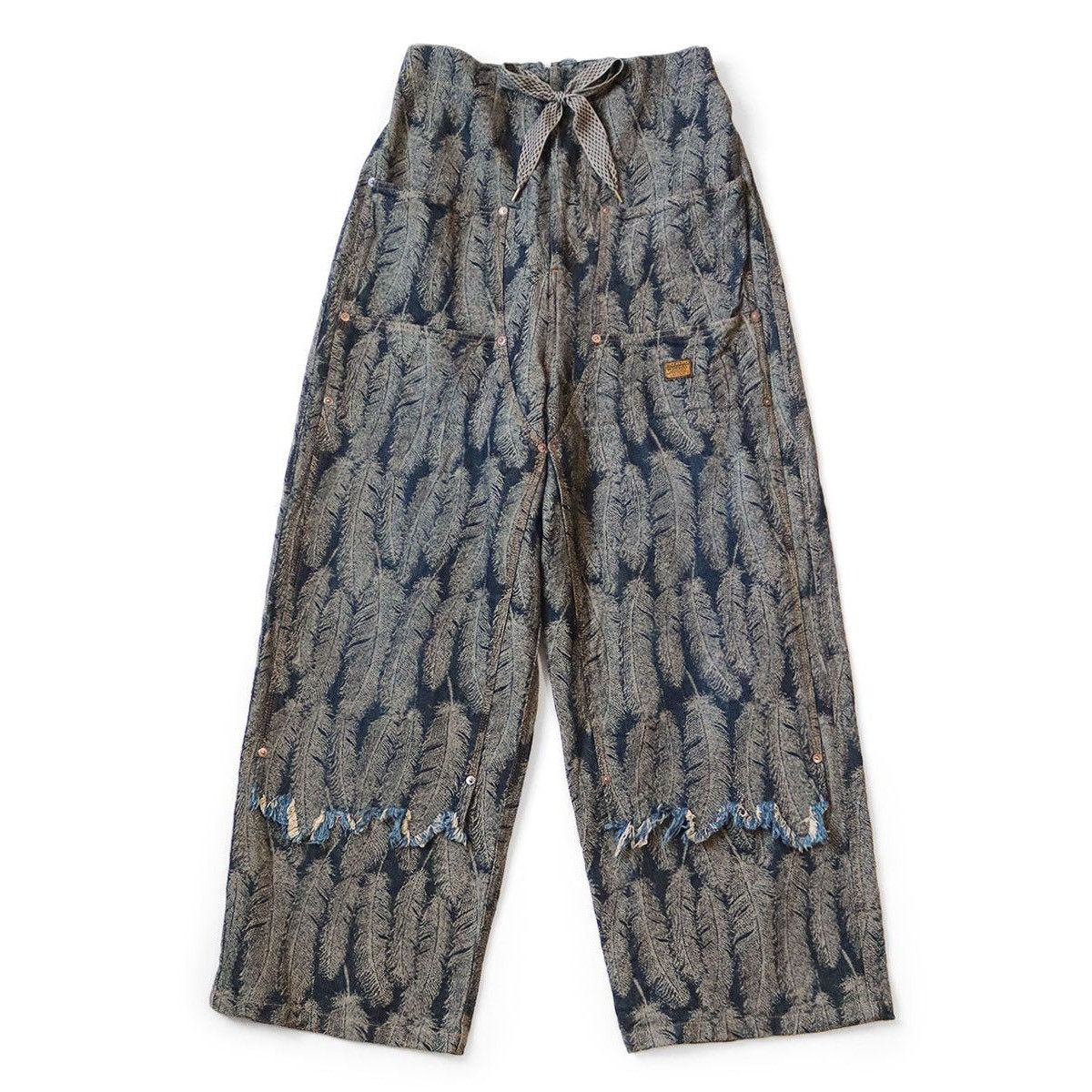 Kapital Kapital 12oz Magpie Denim W Knee Easy Baggy Pants s4 Size US 36 / EU 52 - 3 Thumbnail