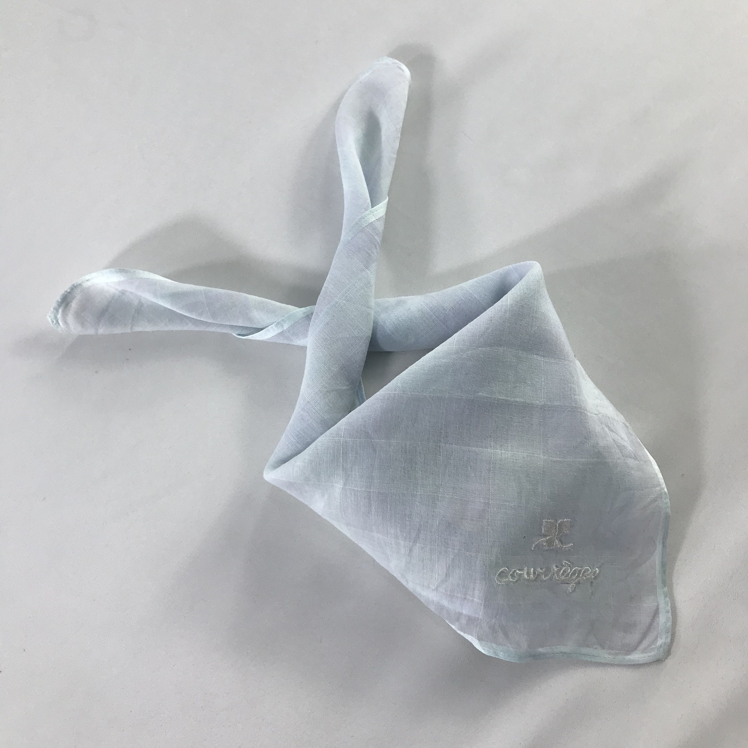 Courreges × Vintage Courreges Bandana / Handkerchief / Neckerchief - S1132 Size ONE SIZE - 4 Thumbnail