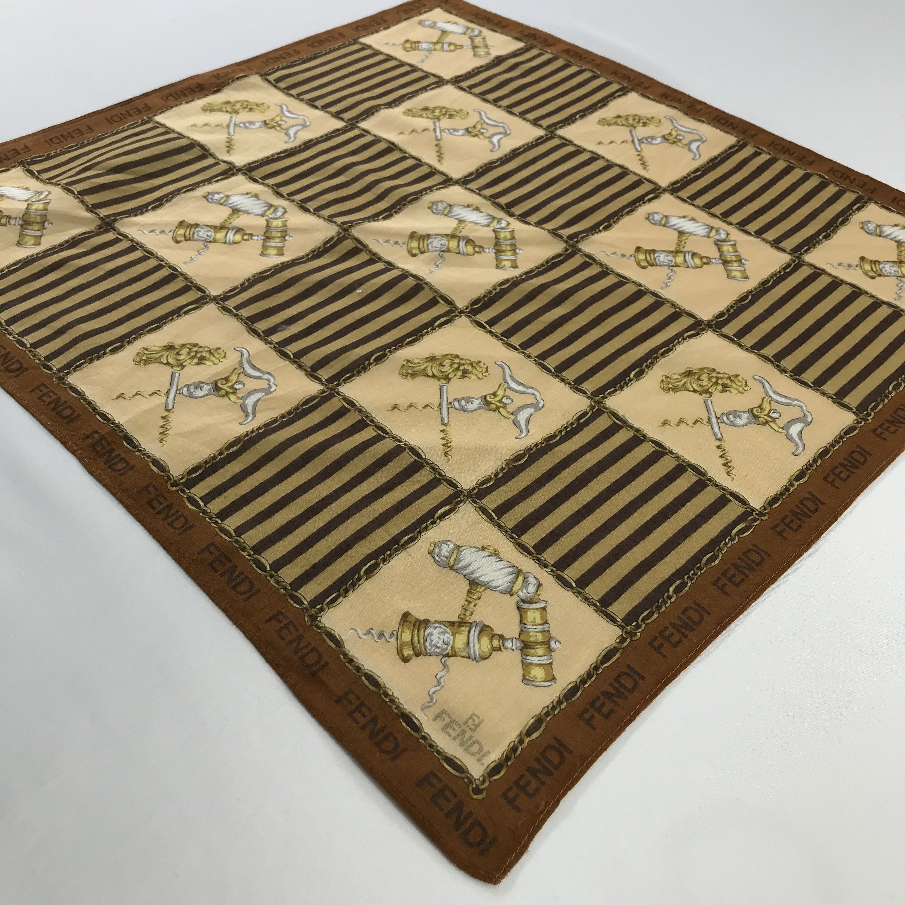 Vintage Vintage Fendi Bandana / Handkerchief / Neckerchief - S929 Size ONE SIZE - 2 Thumbnail