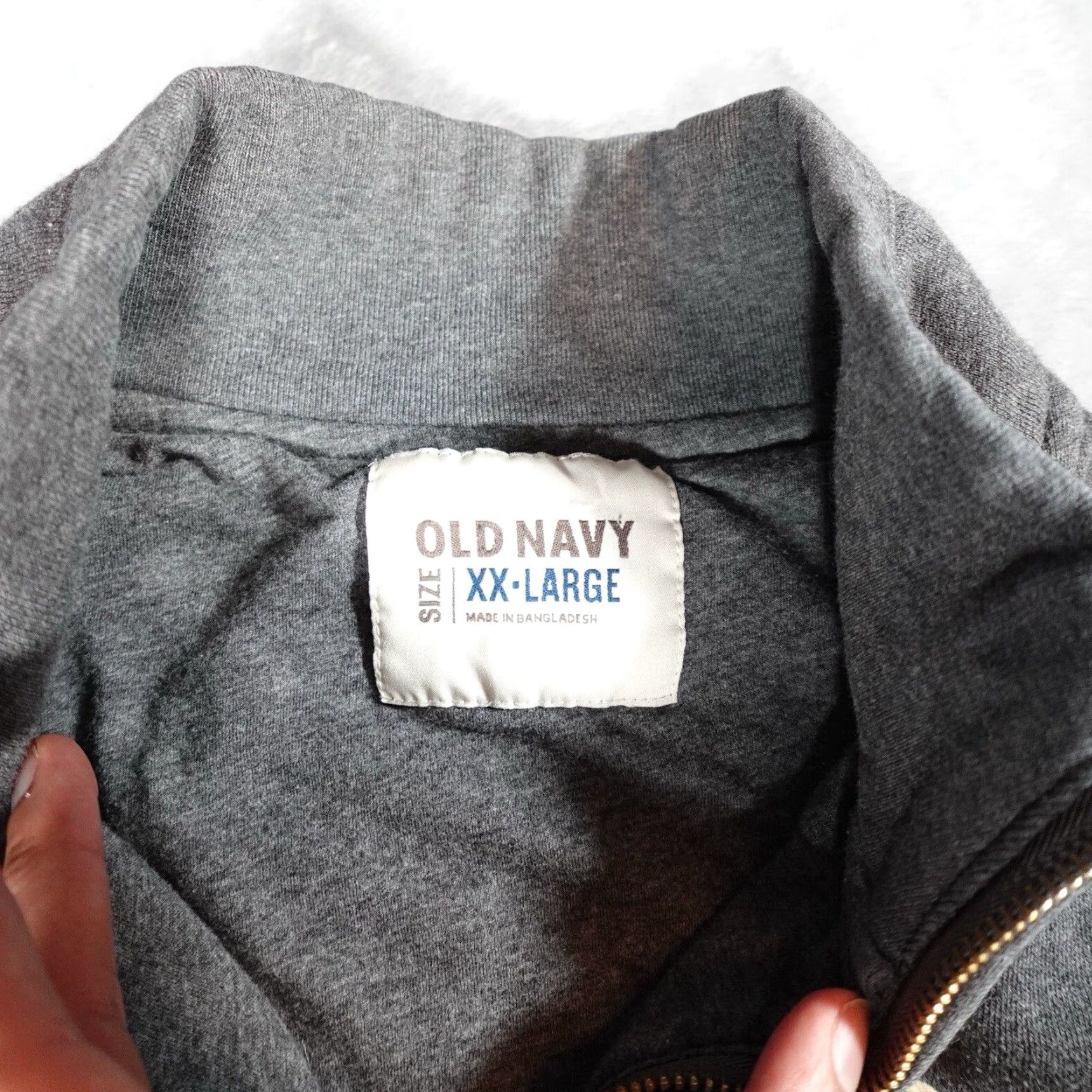 Old Navy VINTAGE Old Navy Brooklyn Varsity Fleece Sweatshirt Mens 2XL Heavyweight Blue Zip Mock Neck Sweatshirt Men Slim Fit Size US XXL / EU 58 / 5 - 4 Thumbnail