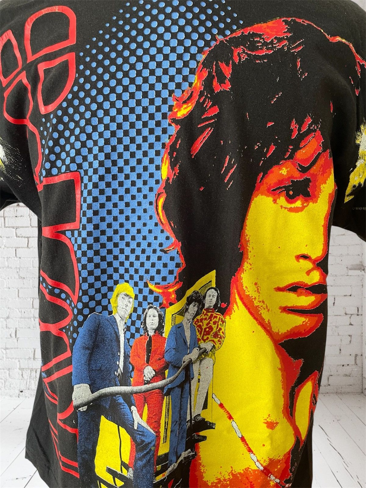 Hanes Vintage The Doors T-Shirt, AOP On Black Base, Early 1990s Size US XL / EU 56 / 4 - 2 Thumbnail