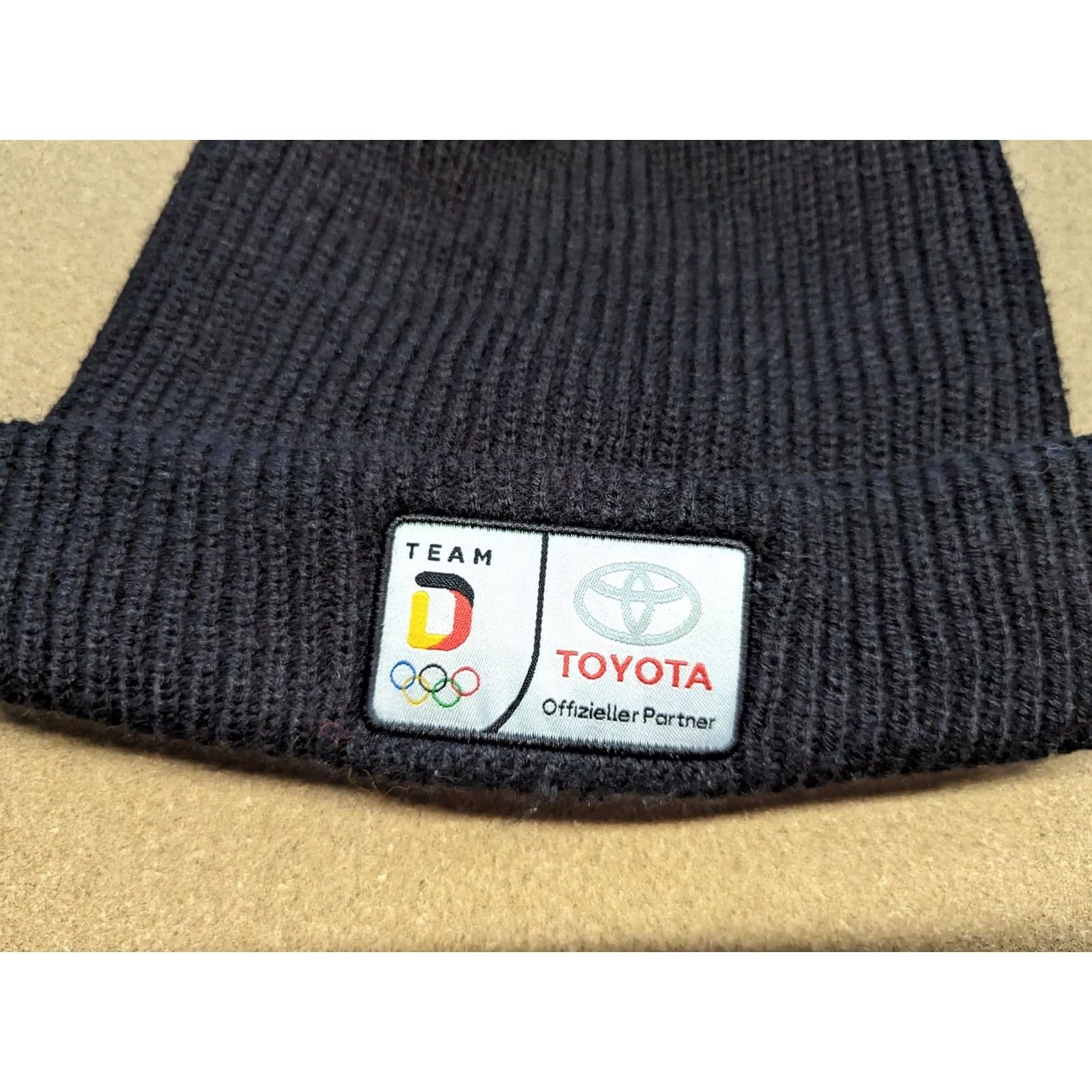 Vintage Germany Olympic Ski Team Black Beanie Hat One Size Cross Country Biathlon OS Size ONE SIZE - 2 Thumbnail