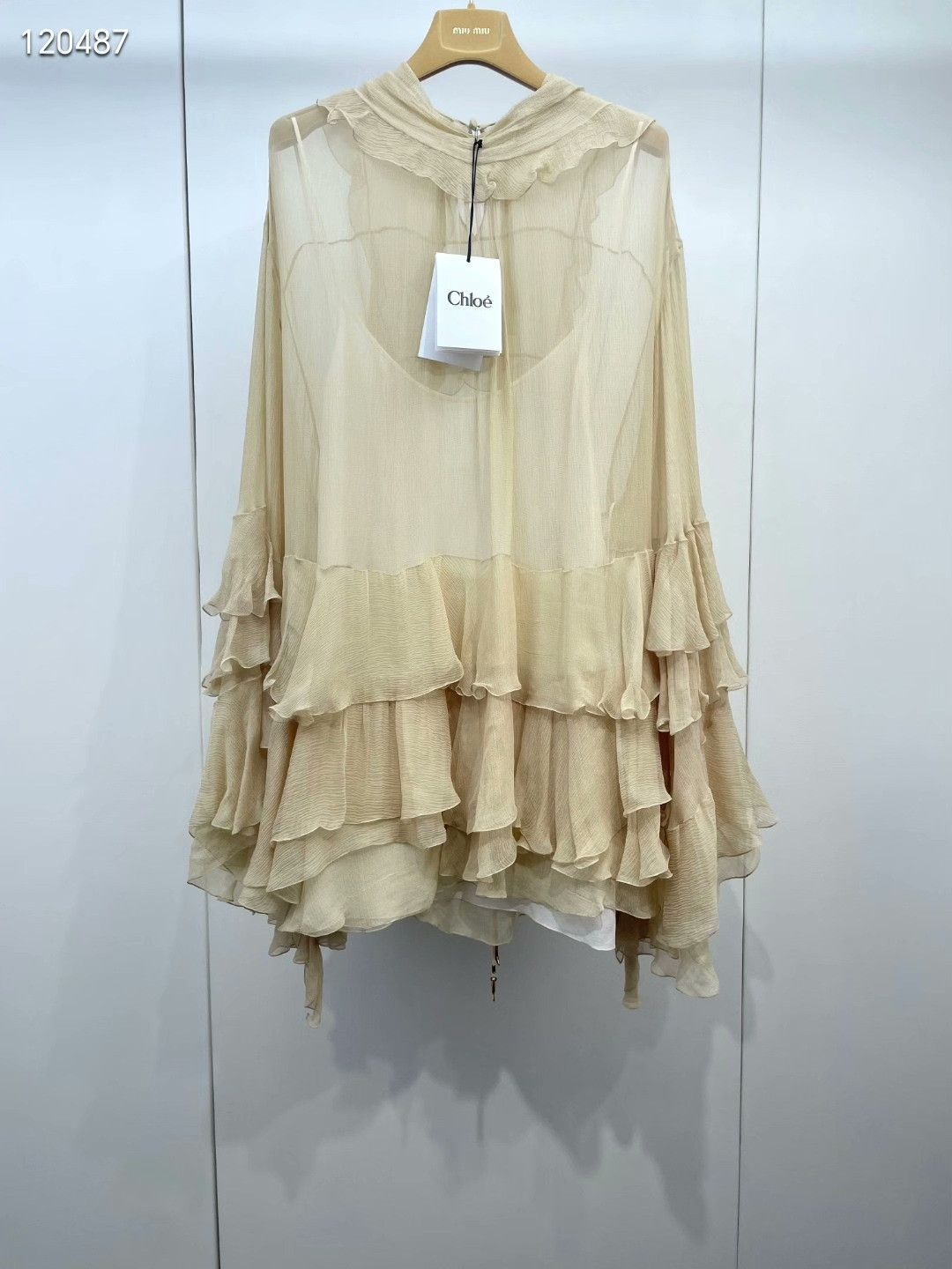 Chloe Chloe Lace Backless Silk Fairy Dress Size S / US 4 / IT 40 - 1 Thumbnail