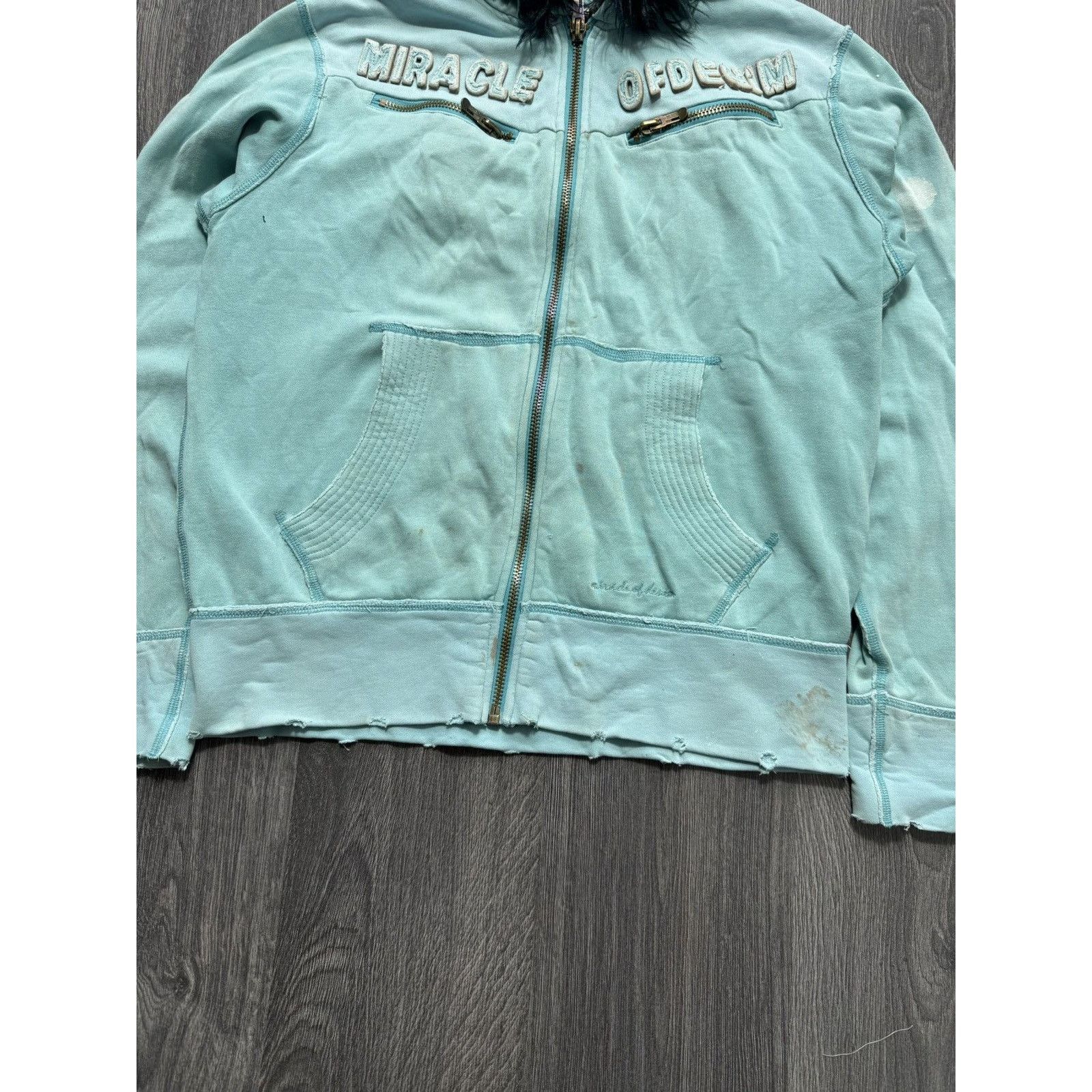 Japanese Brand × Vintage Y2K Faded Distressed LGB If Six Was Nine Style Faux Fur Zip Size US XL / EU 56 / 4 - 5 Thumbnail