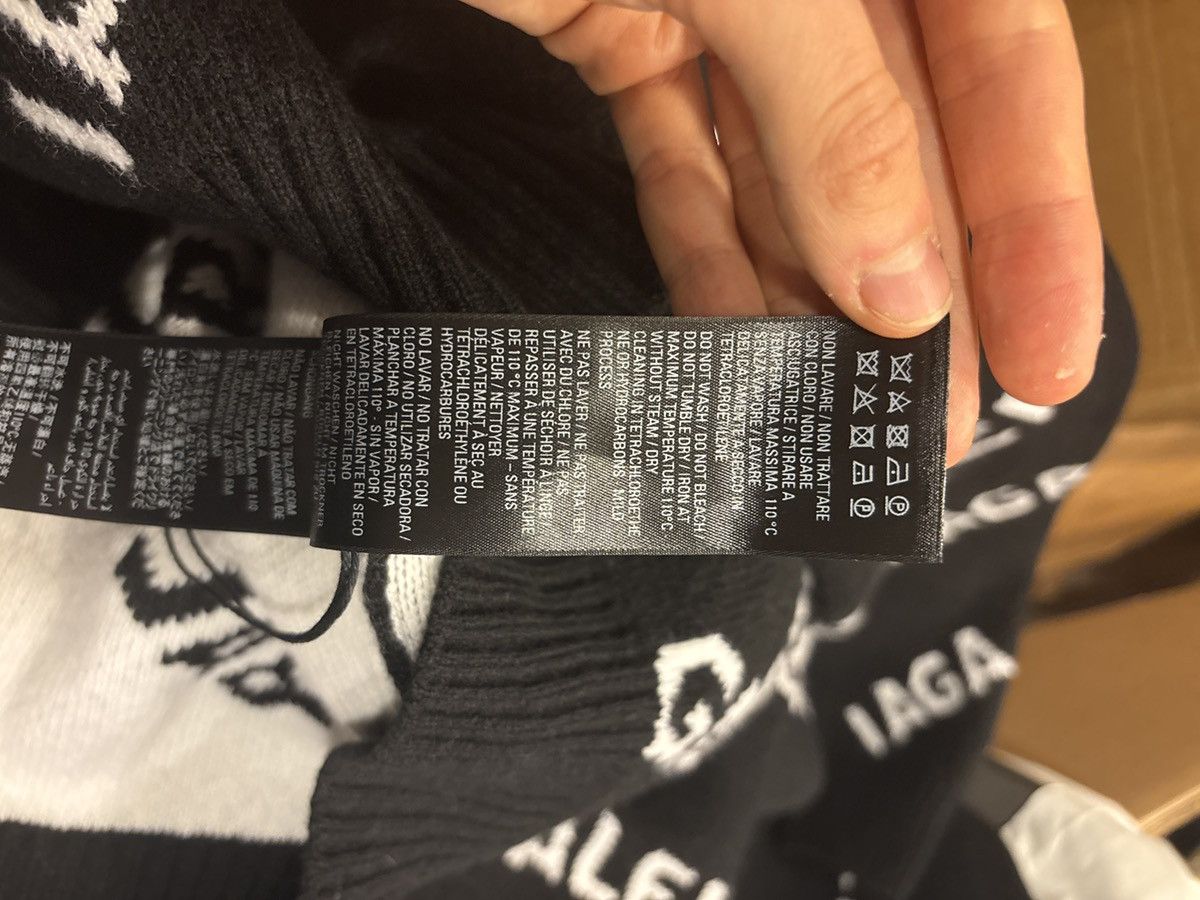 Balenciaga Balenciaga Black & White Wool All Over Sweater Size US XL / EU 56 / 4 - 6 Thumbnail