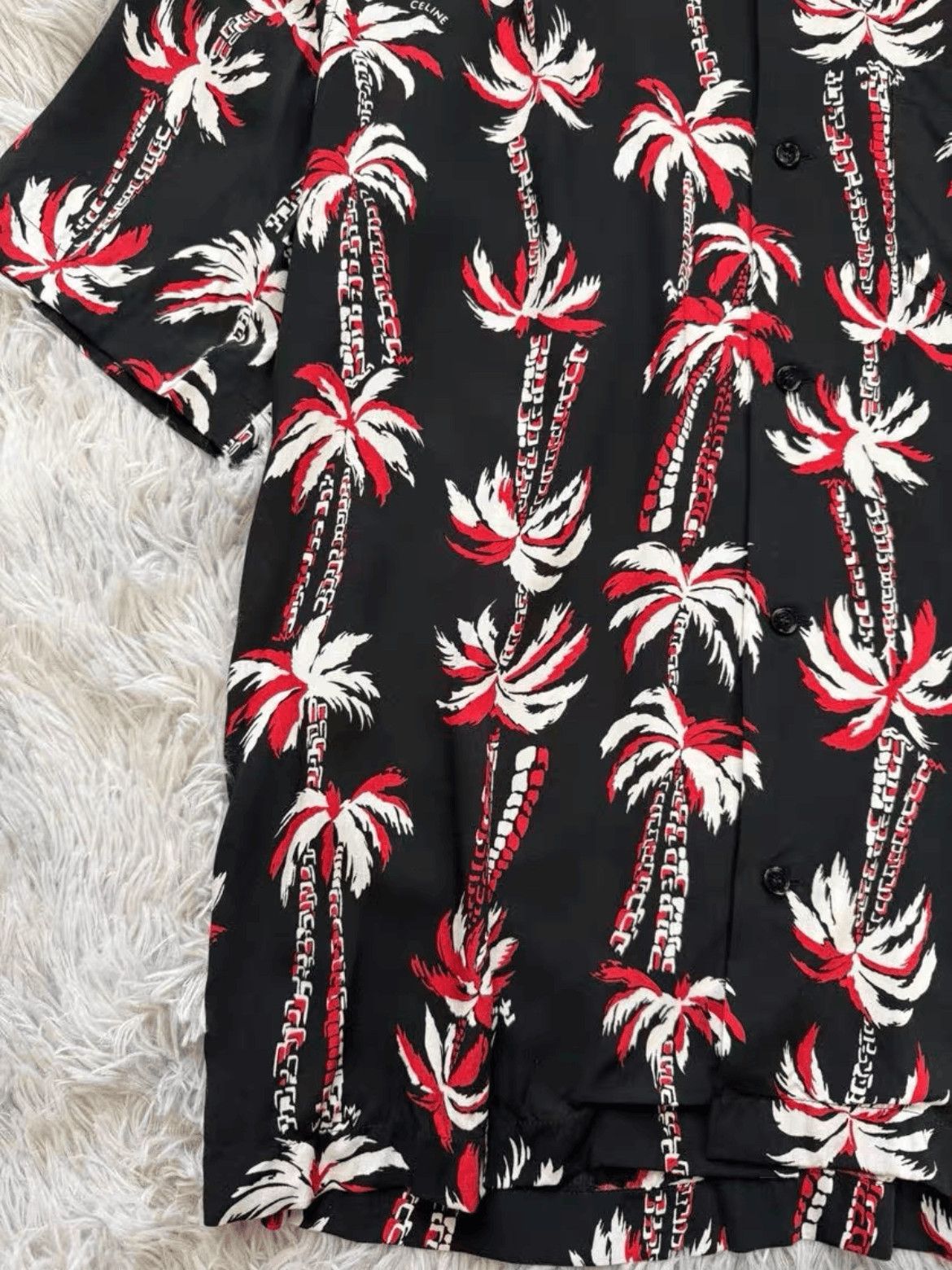 Celine Celine Sz 38 Celine 23SS Palm Tree Hawaii Shirt-2506 Size US M / EU 48-50 / 2 - 4 Thumbnail