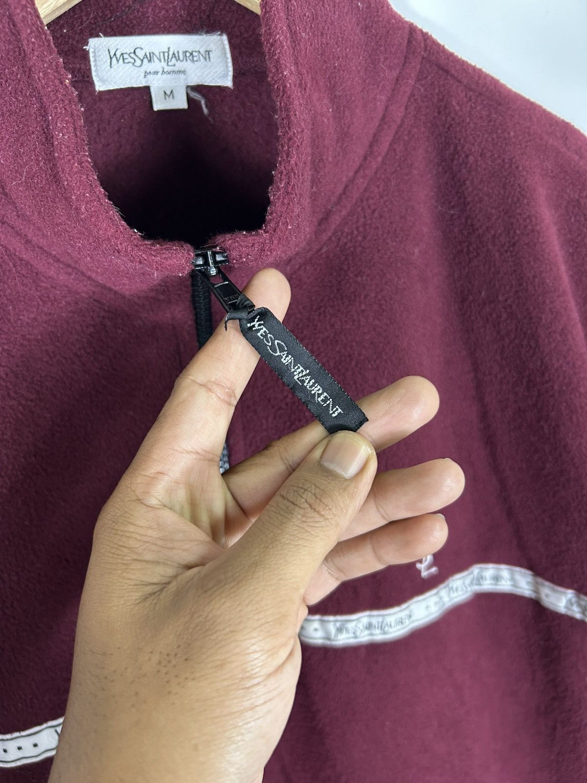 Yves Saint Laurent Vintage Yves Saint Laurent YSL Fleece Half-Zip Pullover Size US M / EU 48-50 / 2 - 8 Thumbnail