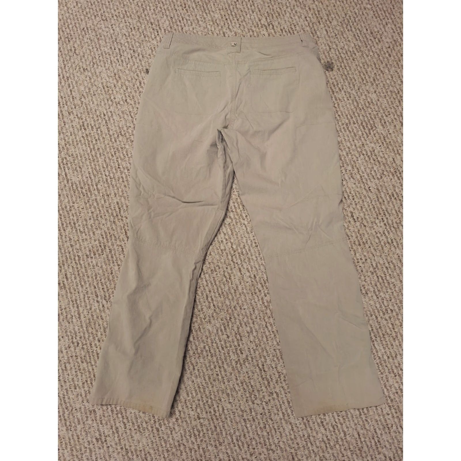 Vintage Kuhl Pants Womens 10 Short Khaki Beige Hiking Outdoor Stains Pockets Casual Travel | Khakis Walking Performance - 6279 Size 32" / US 10 / IT 46 - 6 Thumbnail
