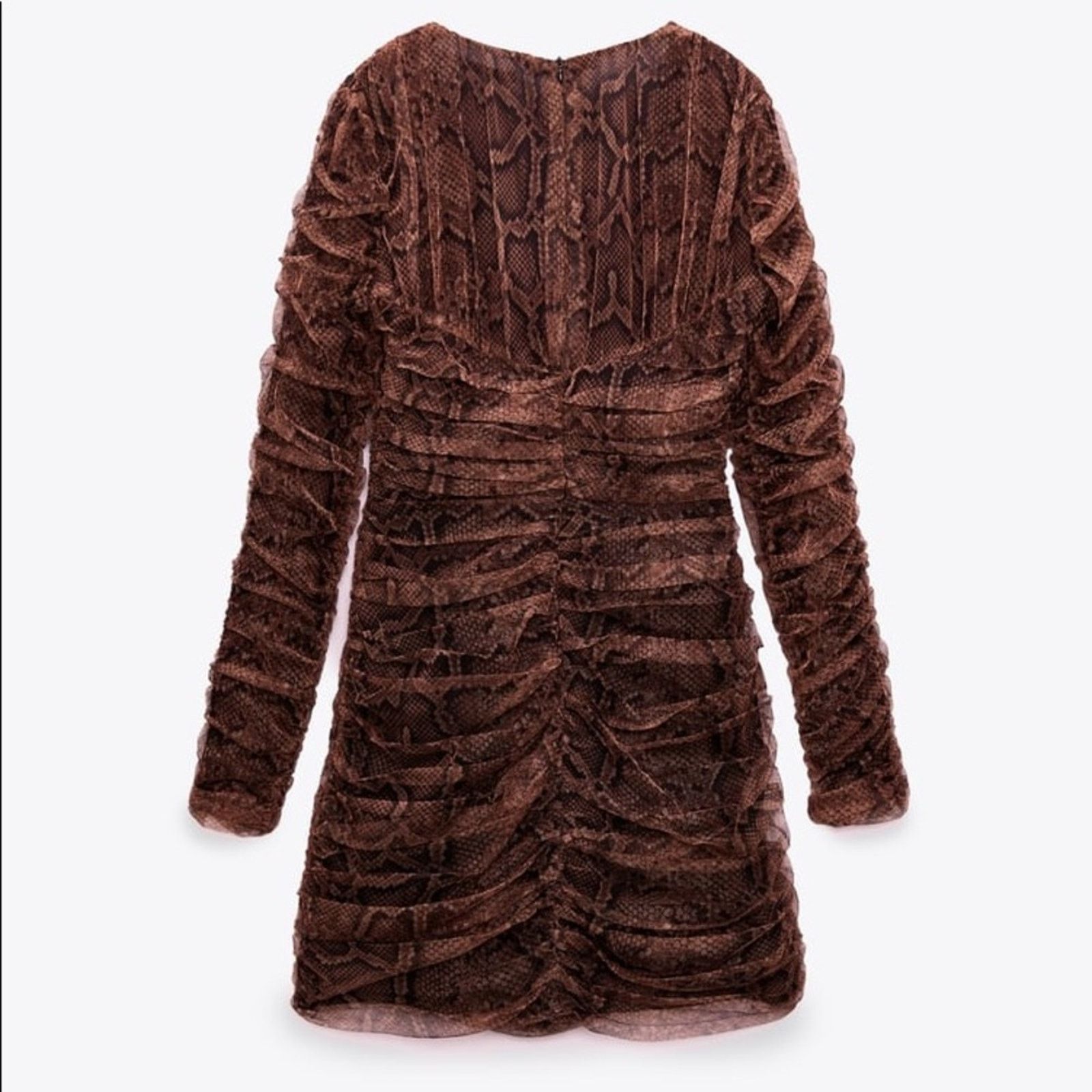 Zara ZARA DRAPED TULLE DRESS Size M / US 6-8 / IT 42-44 - 5 Thumbnail
