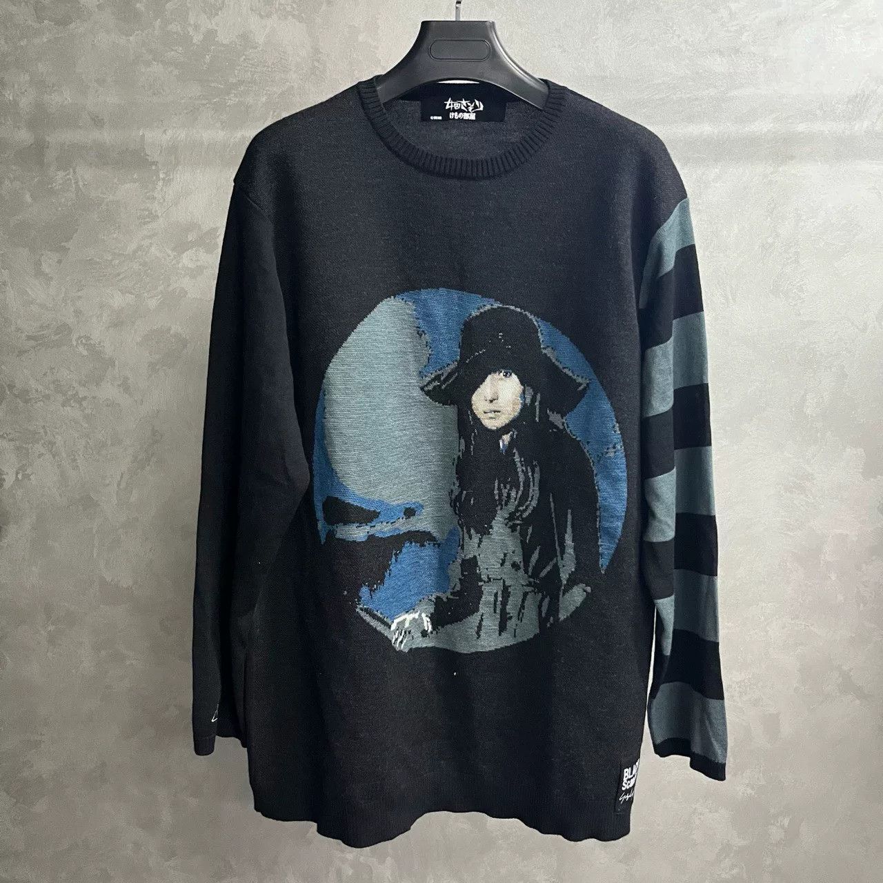 Yohji Yamamoto Yohji Yamamoto Toei collaboration long-sleeve printed knit sweater Size US XS / EU 42 / 0 - 1 Thumbnail