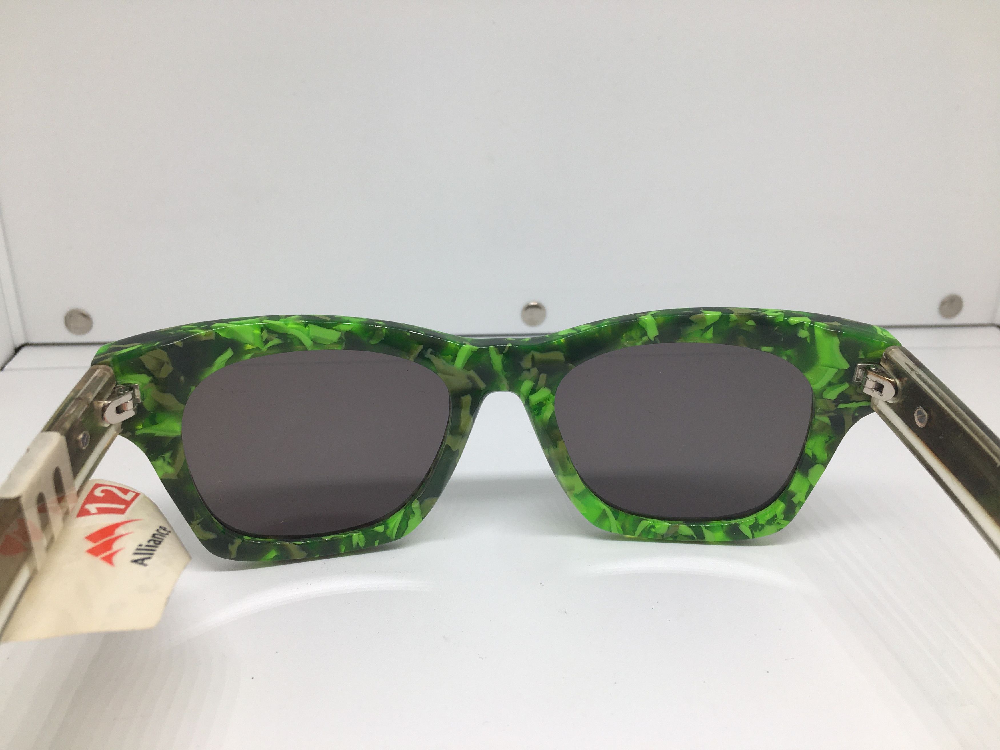 Vintage Handmade Chunky Acetate Sunglasses Frame Size ONE SIZE - 5 Thumbnail