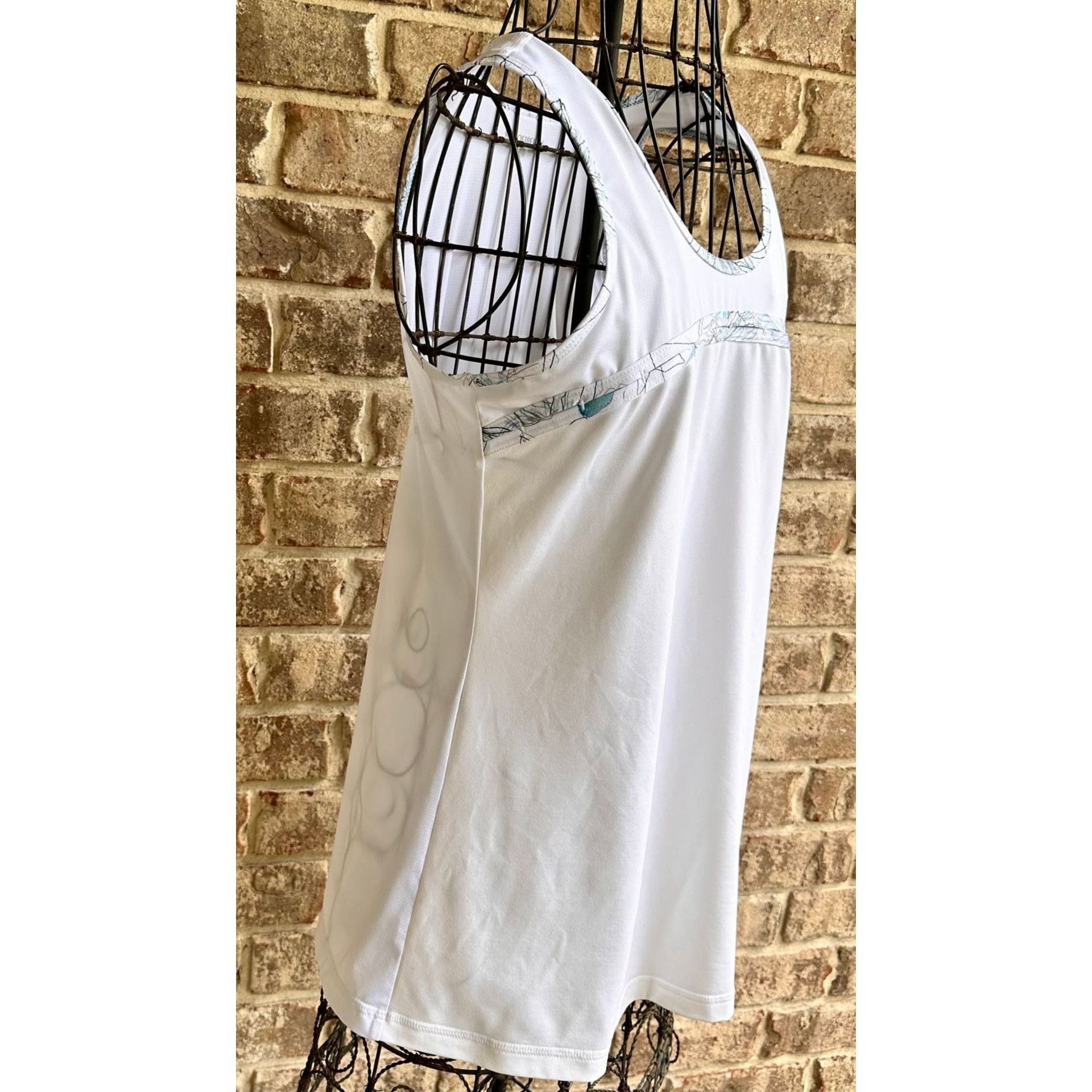 Other Bosofibella Tennis Top Large White Sleeveless Pickleball Size L / US 10 / IT 46 - 5 Thumbnail