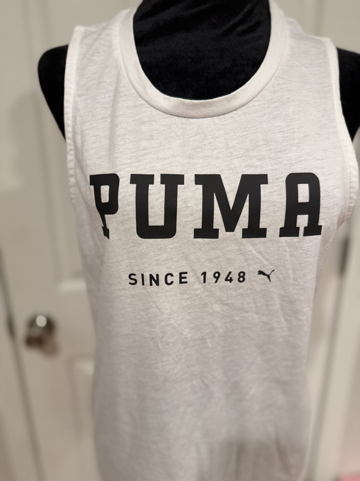 Puma PUMA White Muscle Tank Top - Size Medium Size M / US 6-8 / IT 42-44 - 2 Thumbnail