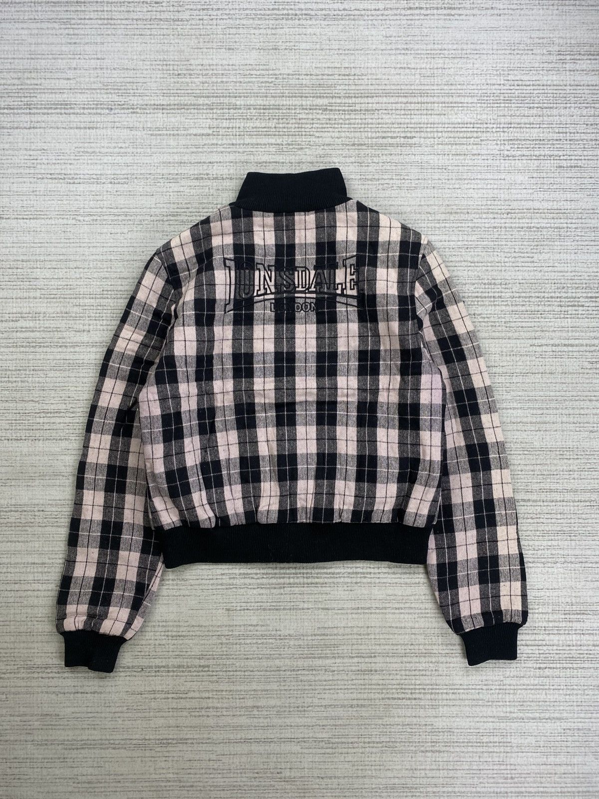 Lonsdale 🔥Vintage Lonsdale London Checked Zipper Jacket Size US M / EU 48-50 / 2 - 2 Thumbnail