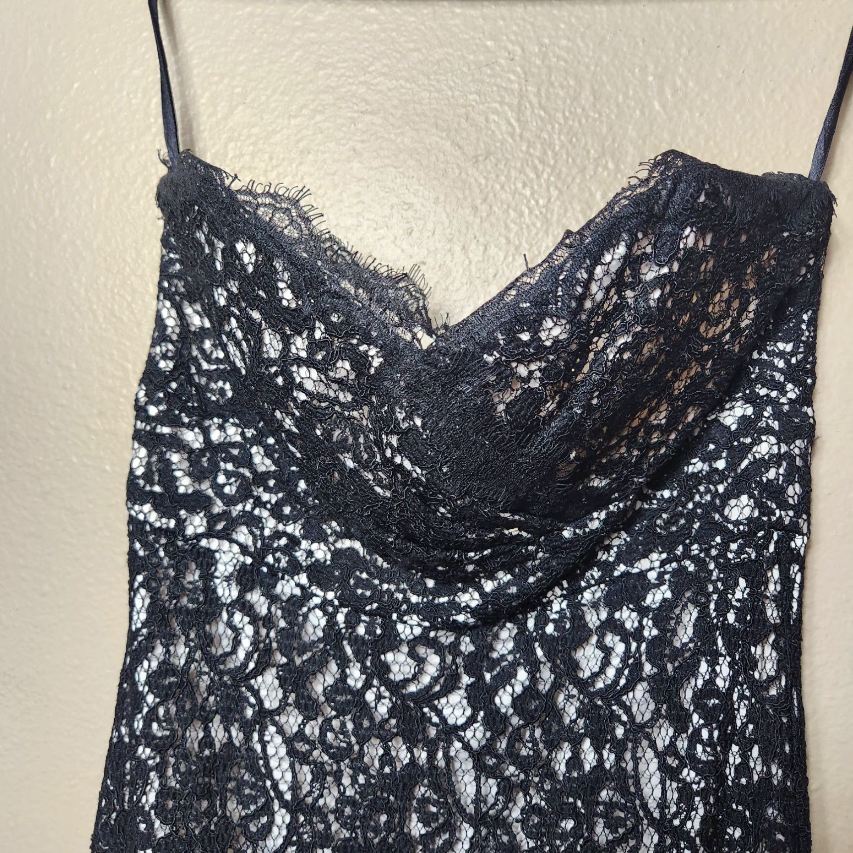 White House Black Market Whbm Womens Black Lace Strapless Above Knee Sheath Cocktail Dress |2| Black Lace Strapless Cocktail Dress Womens 2 Size XS / US 0-2 / IT 36-38 - 2 Thumbnail