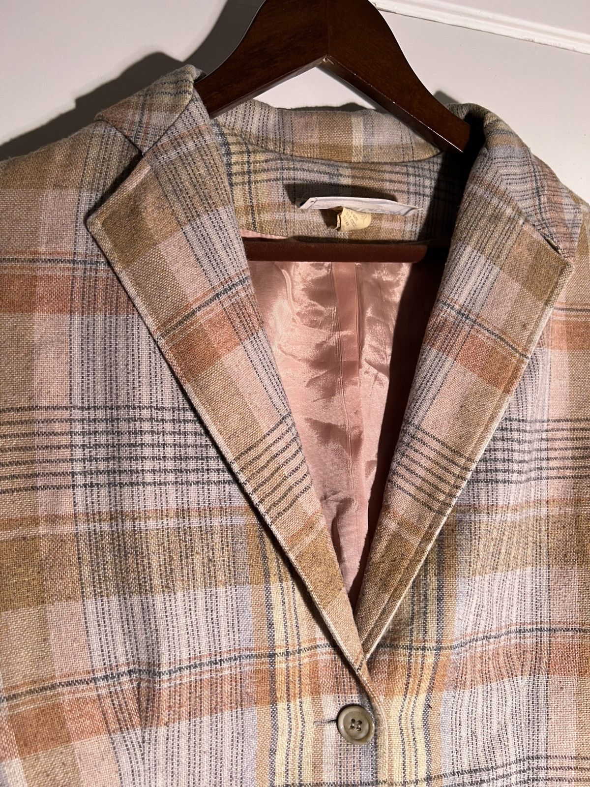Vintage 60's 70's VTG Vintage Bobbie Brooks Plaid Retro Indie Blazer Size M / US 6-8 / IT 42-44 - 5 Thumbnail