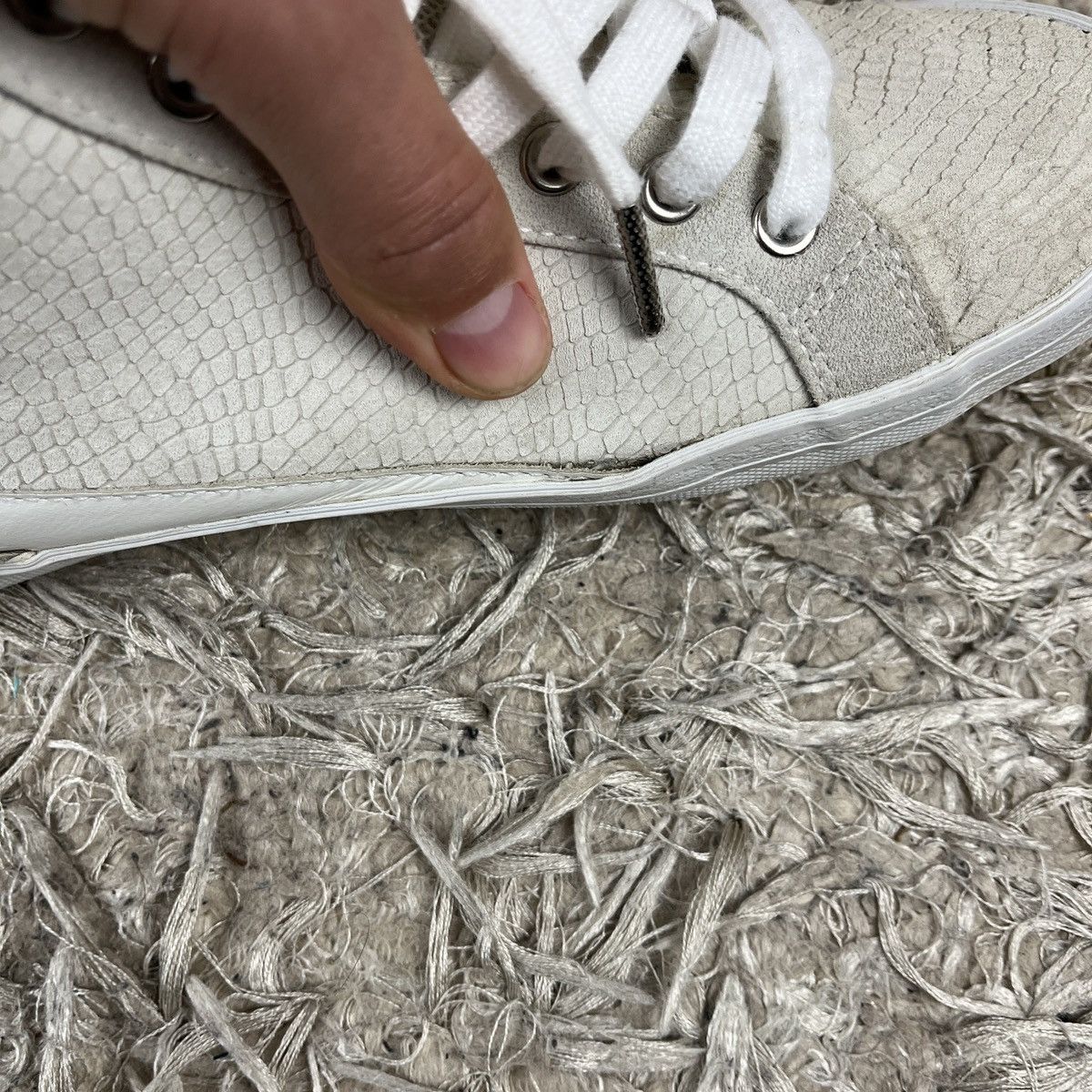 Just Cavalli Just Cavalli Sneak Skin High Top Sneakers Swag Avant Garde Size US 7 / EU 40 - 11 Thumbnail
