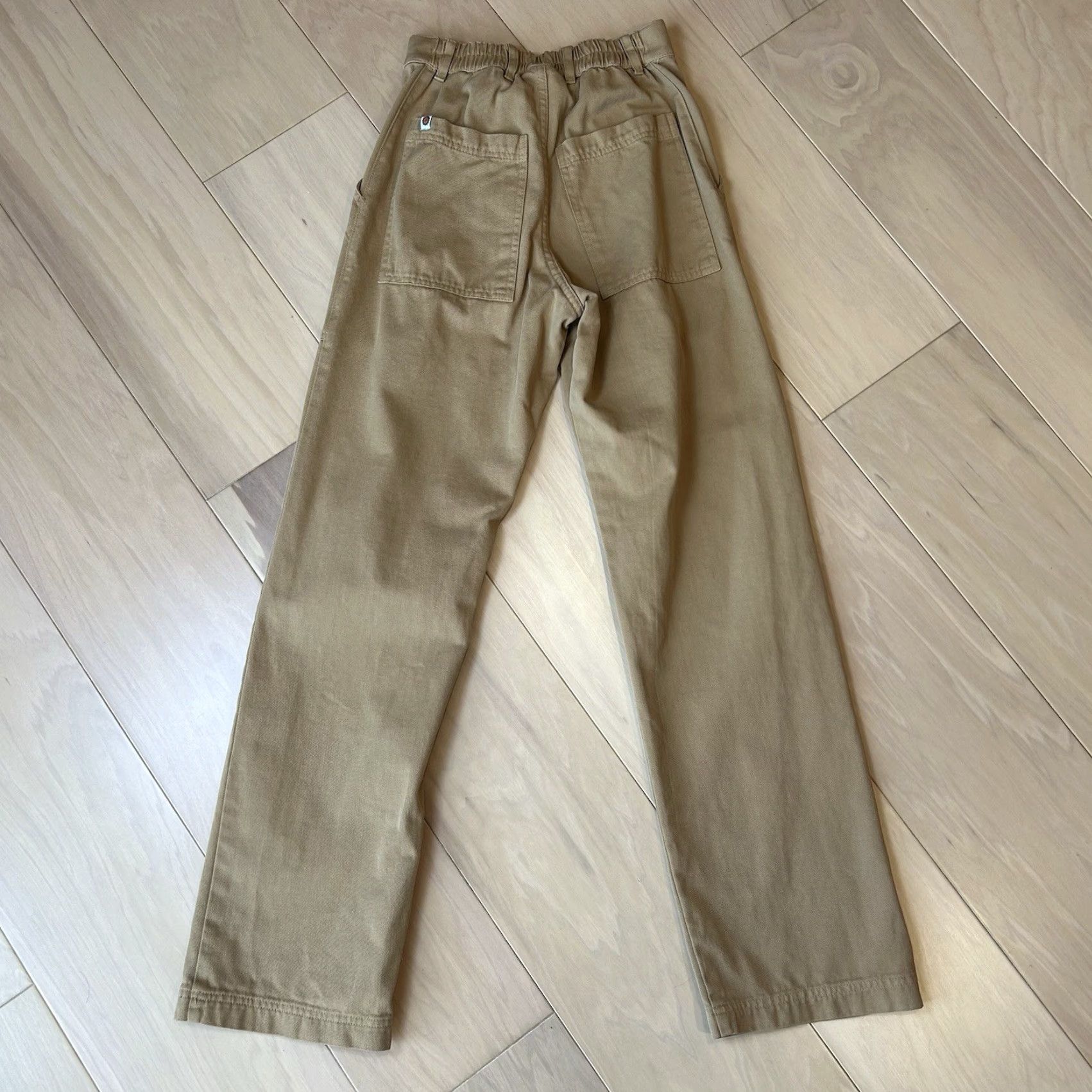 Big Bud Press VINTAGE Big Bud Press Work Pants Twill Utility Trouser Women’s 2XS Tan Solid Patch Pockets High Rise Cotton Relaxed Jeans 29in 24in 11 Rise Mens? Size 24" / US 00 / IT 34 - 3 Thumbnail