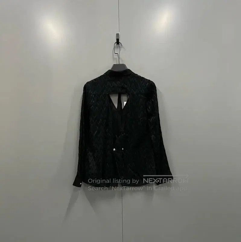 Versace Versace Black Cotton Long Sleeve Shirt . Size XXS / US 00 / IT 34 - 3 Thumbnail