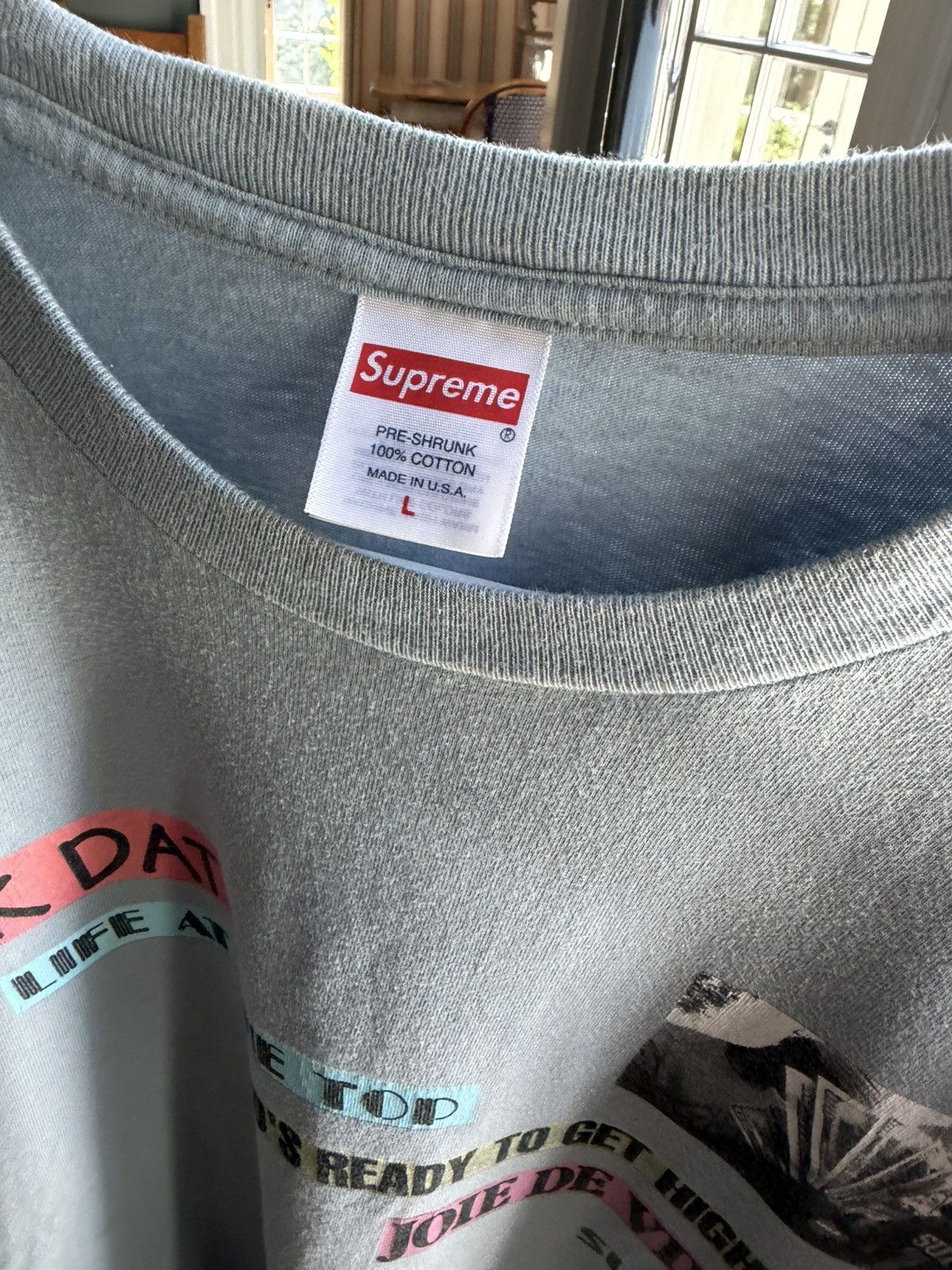 Supreme Supreme Graphic Tee “FUK DAT / Joie De Vivre” Size Large Size US L / EU 52-54 / 3 - 2 Thumbnail