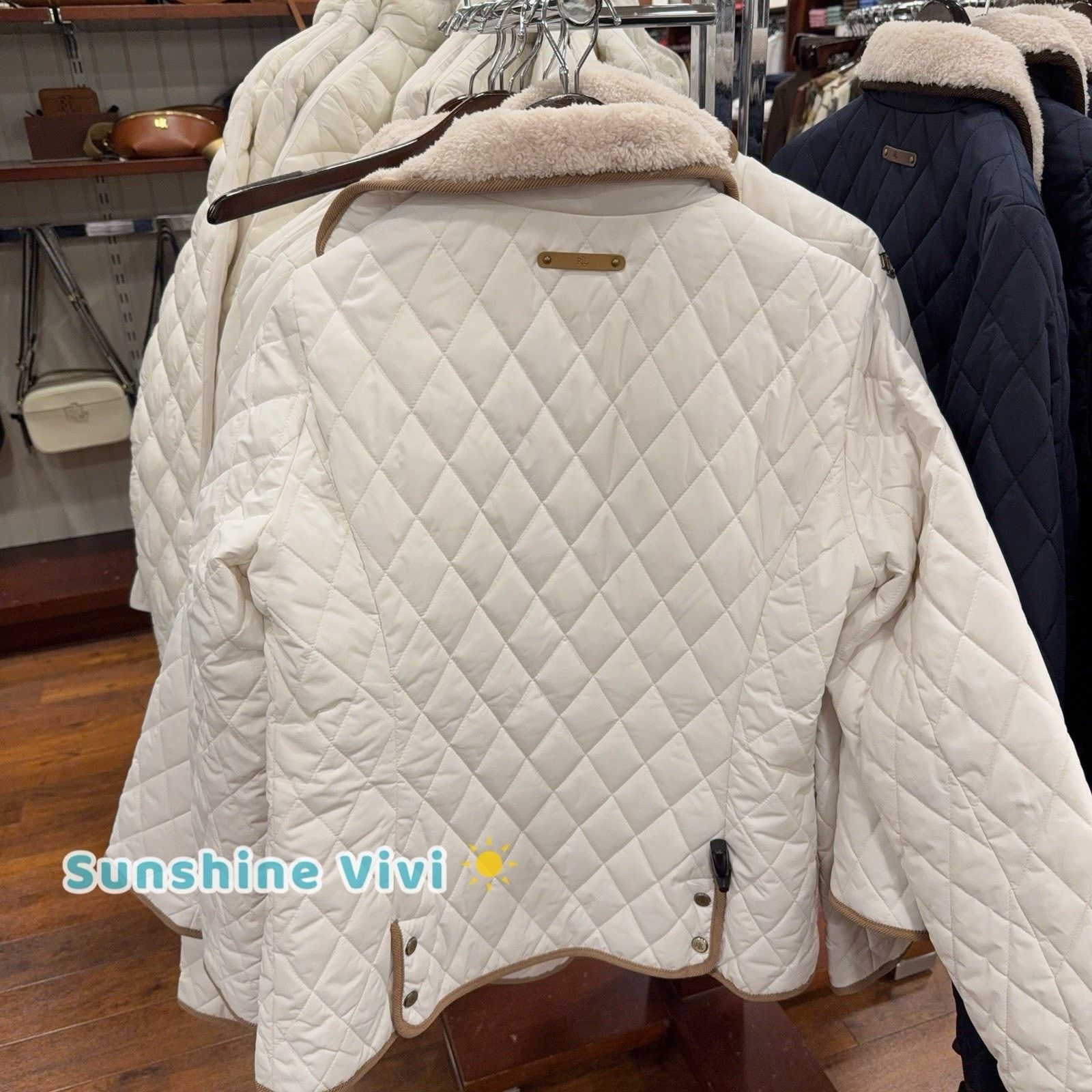 Lauren Ralph Lauren NWT Ralph Lauren Polo Women Quilted Jacket Chalk medium Size M / US 6-8 / IT 42-44 - 3 Thumbnail